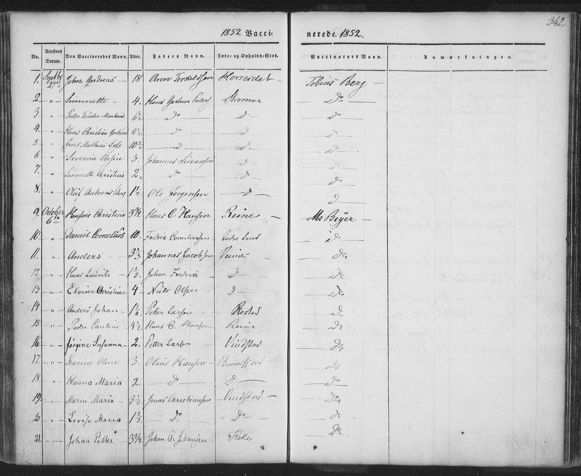 Ministerialprotokoller, klokkerbøker og fødselsregistre - Nordland, AV/SAT-A-1459/885/L1202: Parish register (official) no. 885A03, 1838-1859, p. 342