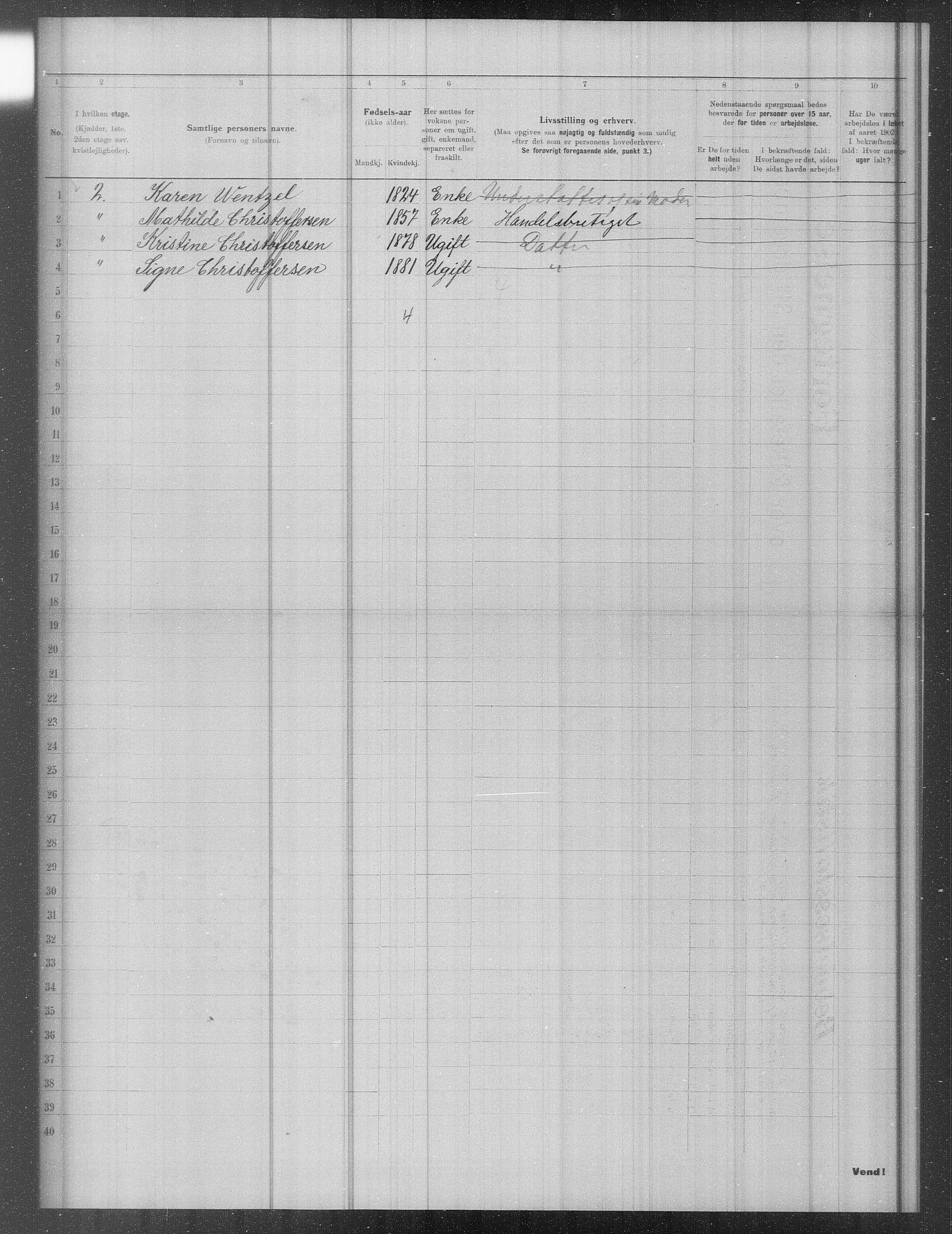 OBA, Municipal Census 1902 for Kristiania, 1902, p. 13097