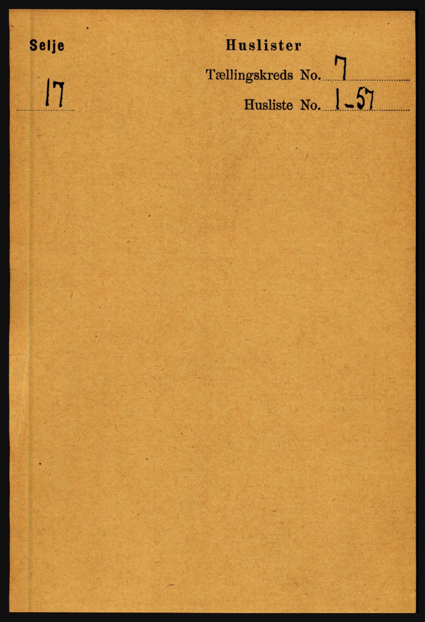 RA, 1891 census for 1441 Selje, 1891, p. 1944