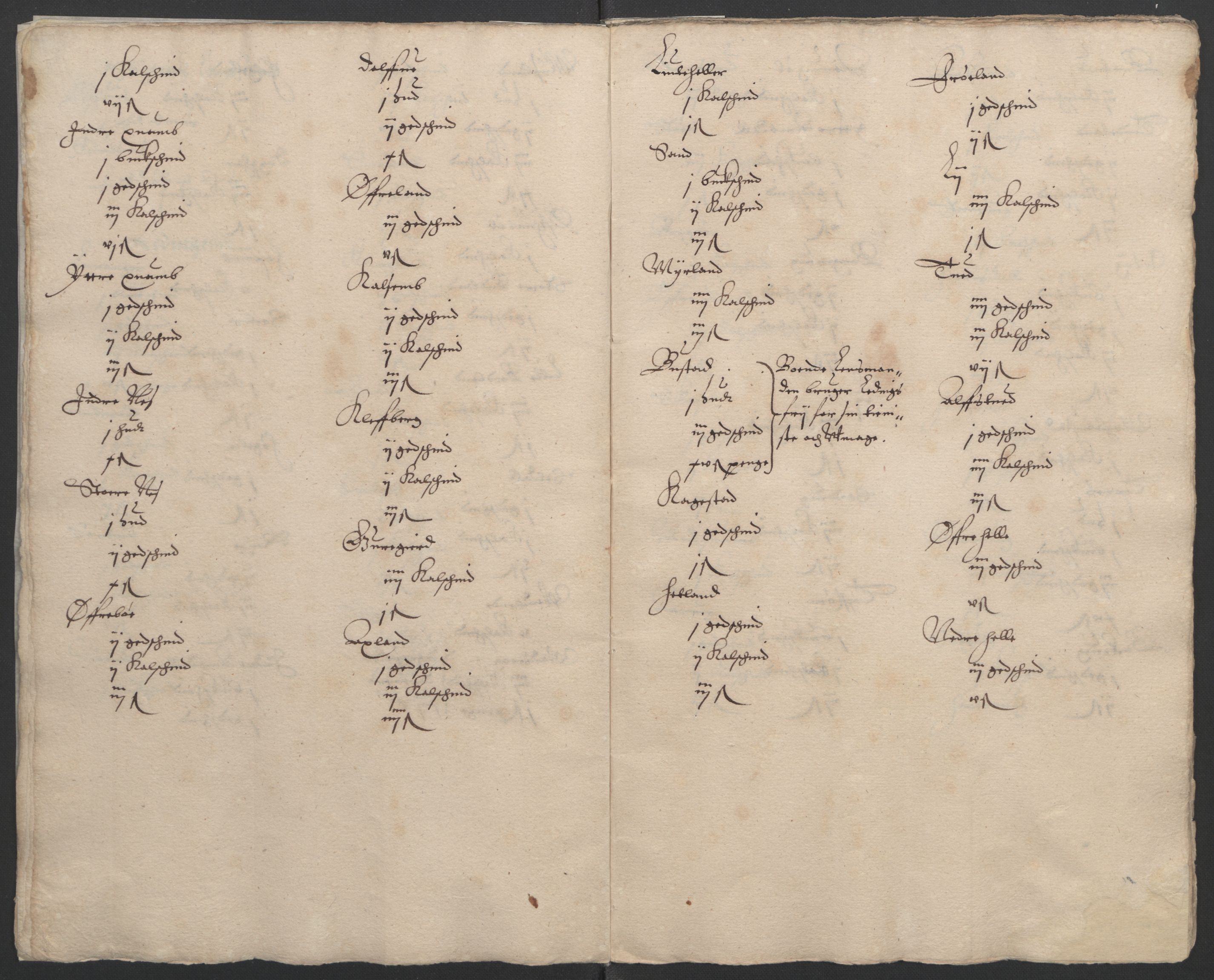 Stattholderembetet 1572-1771, AV/RA-EA-2870/Ek/L0002/0003: Jordebøker til utlikning av garnisonsskatt 1624-1626: / Jordebøker for Stavanger len, 1624-1626, p. 19