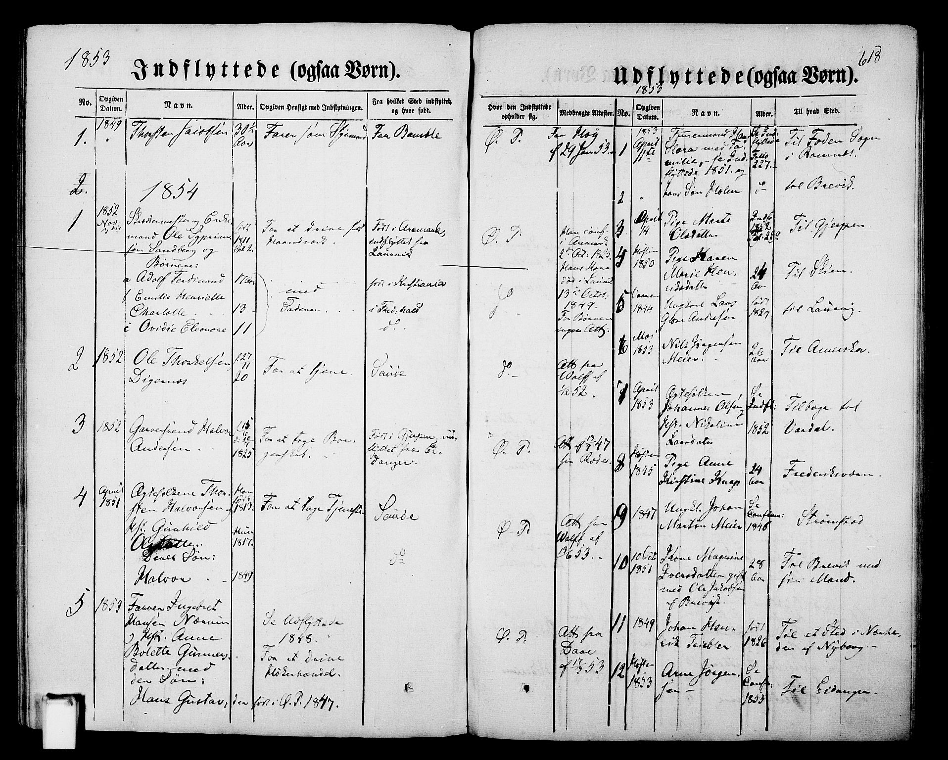 Porsgrunn kirkebøker , SAKO/A-104/G/Gb/L0004: Parish register (copy) no. II 4, 1853-1882, p. 618