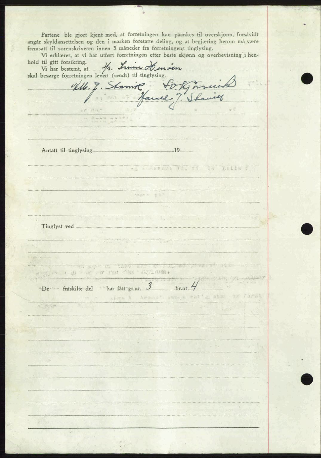 Romsdal sorenskriveri, AV/SAT-A-4149/1/2/2C: Mortgage book no. A23, 1947-1947, Diary no: : 1638/1947