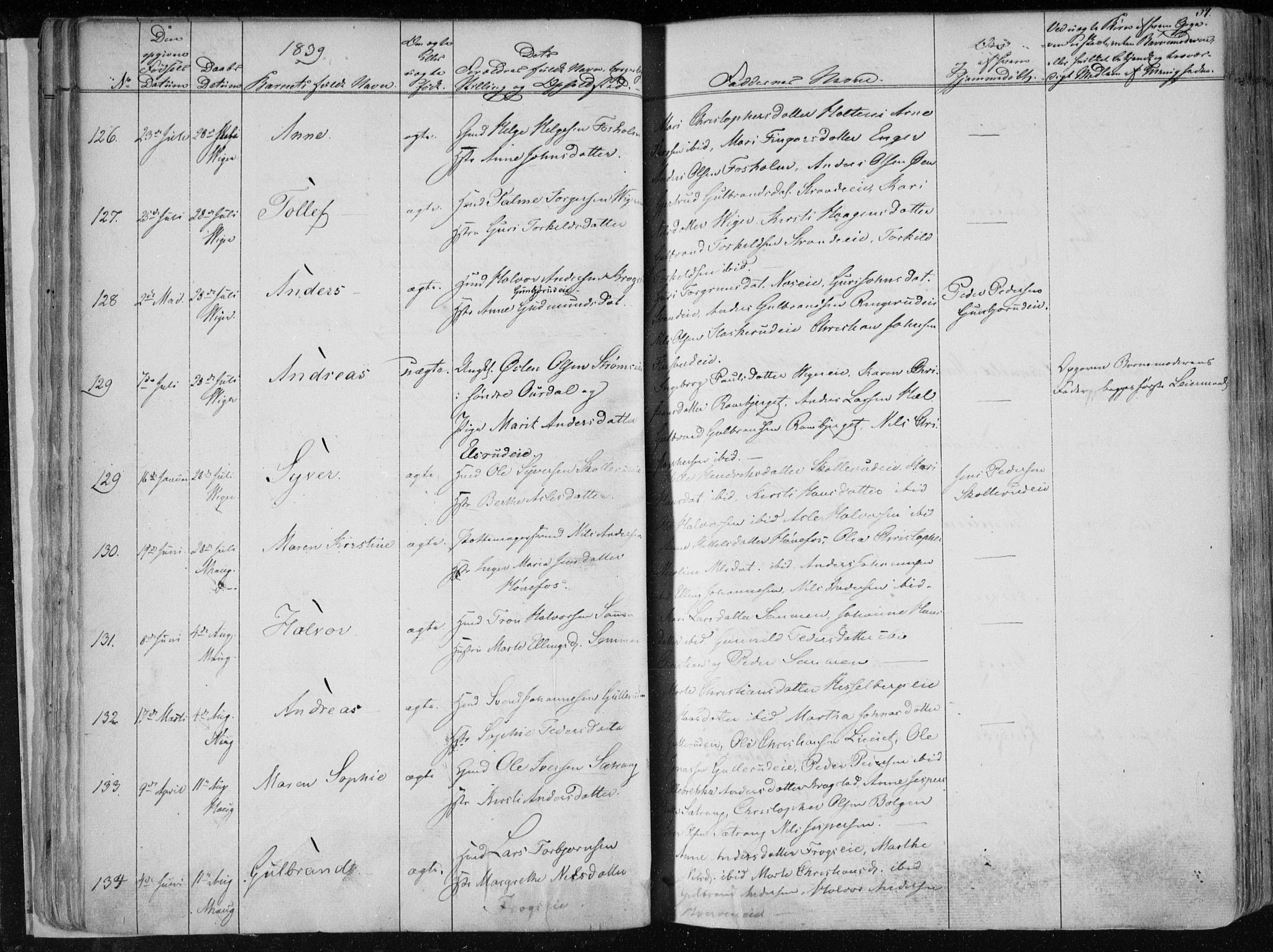 Norderhov kirkebøker, SAKO/A-237/F/Fa/L0010: Parish register (official) no. 10, 1837-1847, p. 34