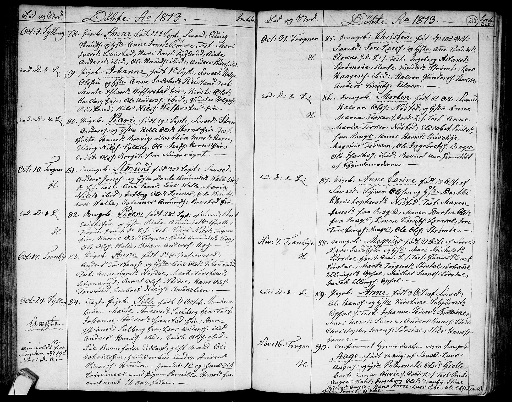 Lier kirkebøker, SAKO/A-230/F/Fa/L0007: Parish register (official) no. I 7, 1794-1813, p. 253