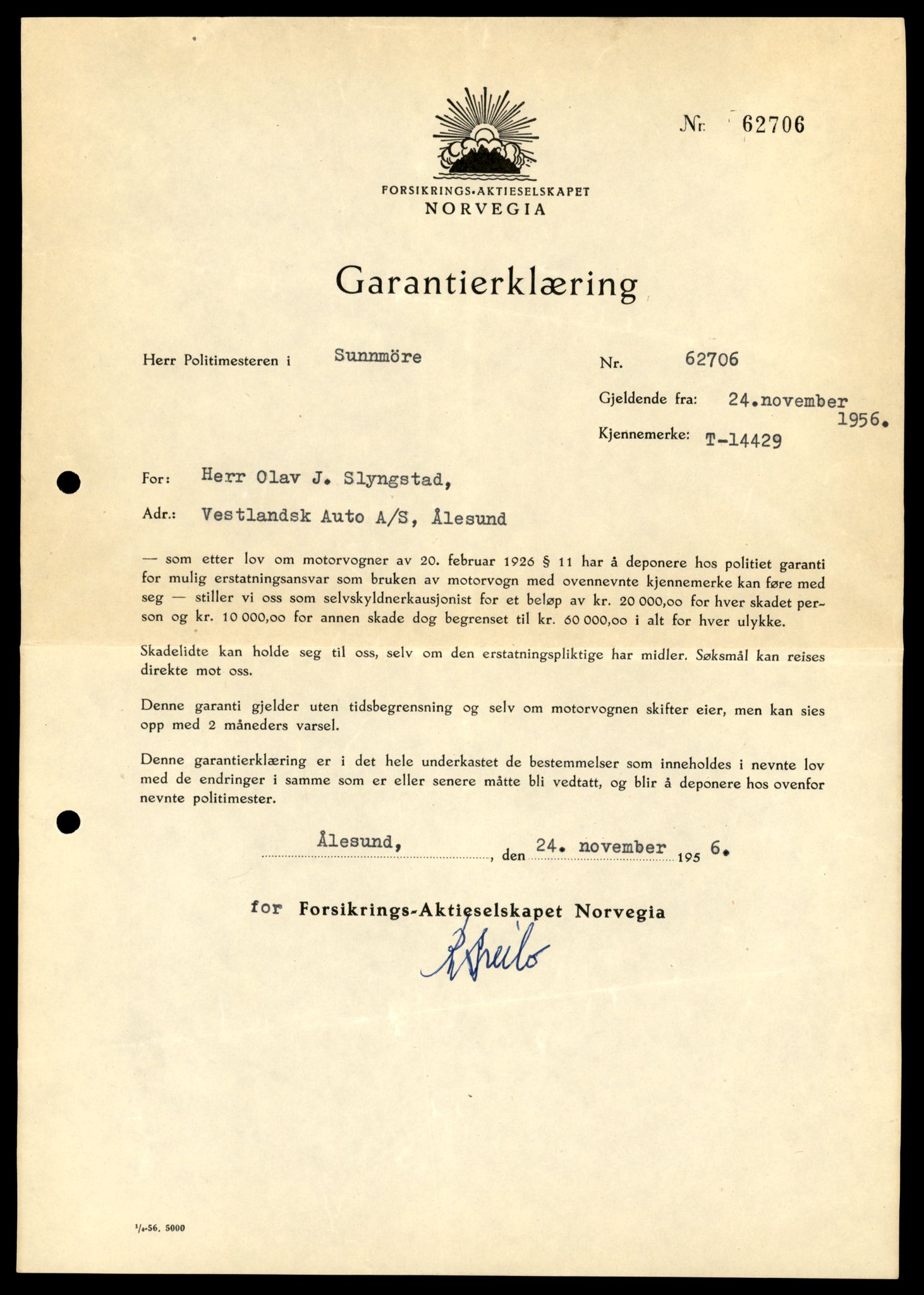 Møre og Romsdal vegkontor - Ålesund trafikkstasjon, AV/SAT-A-4099/F/Fe/L0045: Registreringskort for kjøretøy T 14320 - T 14444, 1927-1998, p. 2791