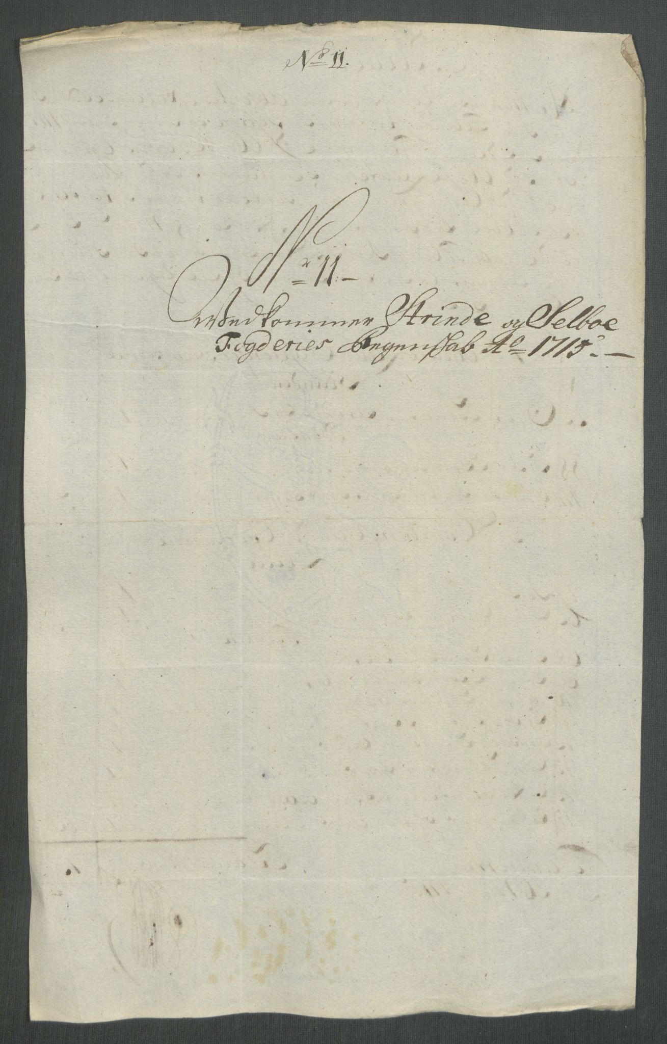 Rentekammeret inntil 1814, Reviderte regnskaper, Fogderegnskap, AV/RA-EA-4092/R61/L4115: Fogderegnskap Strinda og Selbu, 1715-1716, p. 118