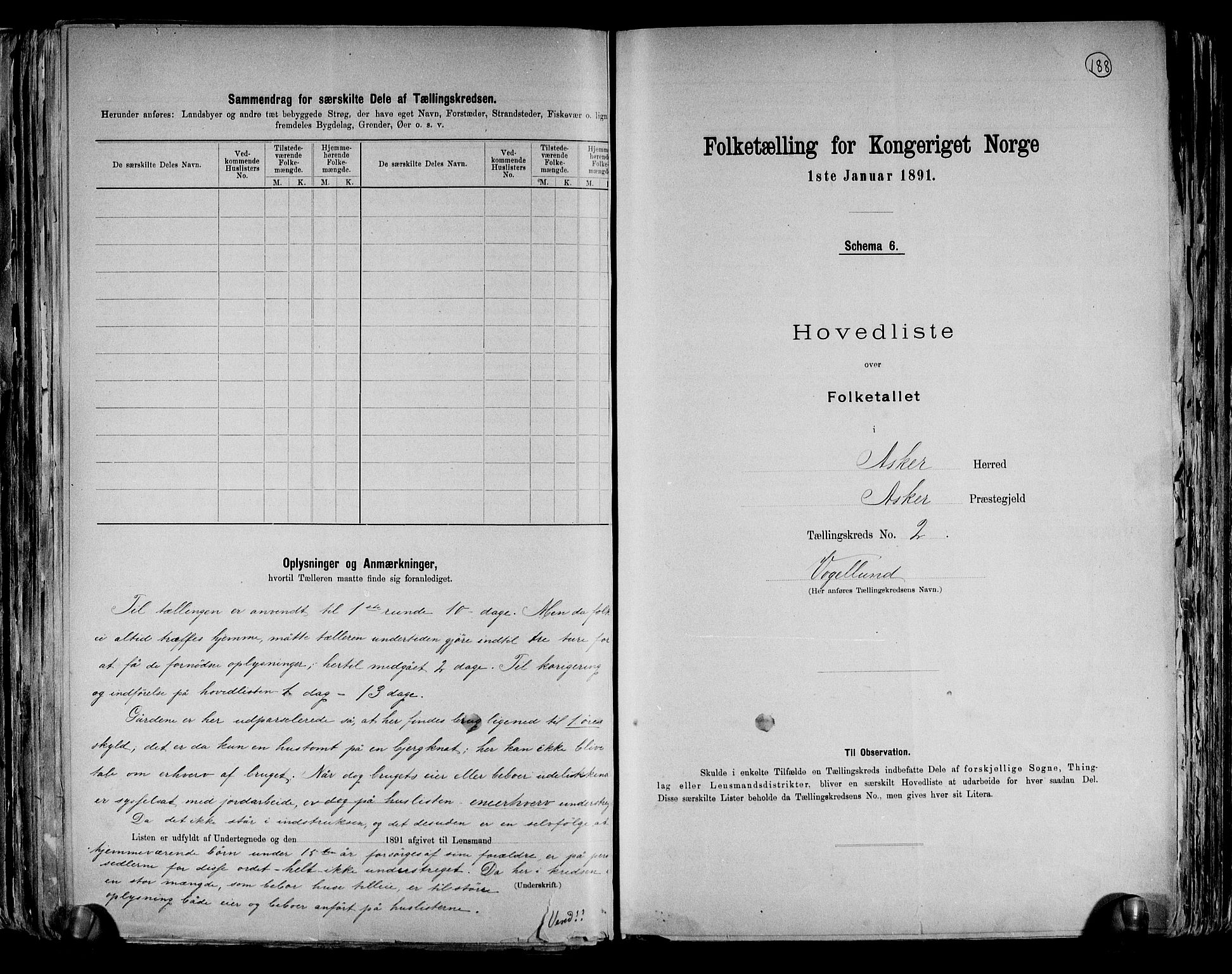 RA, 1891 census for 0220 Asker, 1891, p. 9