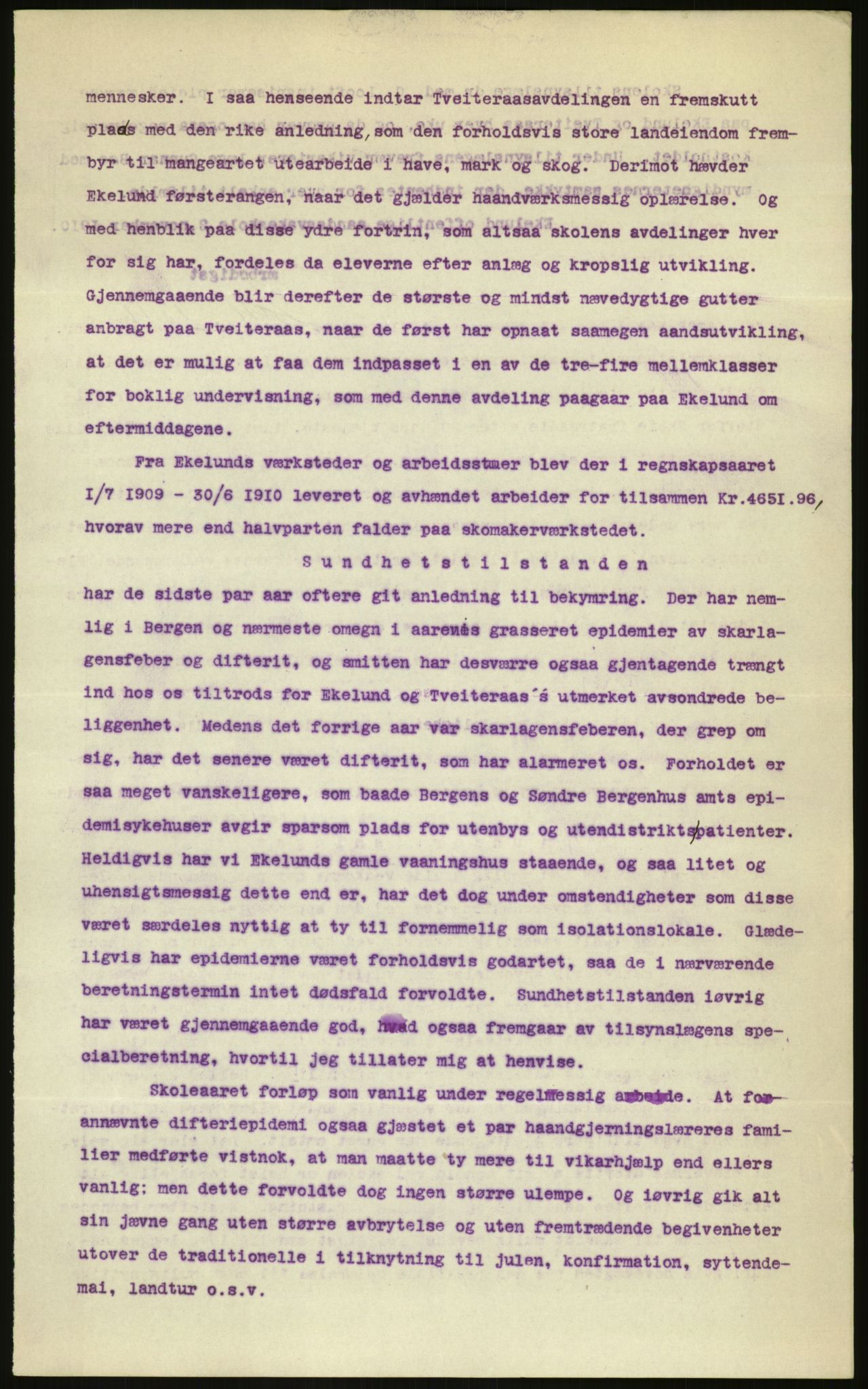 Kirke- og undervisningsdepartementet, 1. skolekontor D, AV/RA-S-1021/F/Fh/Fhr/L0098: Eikelund off. skole for evneveike, 1897-1947, p. 1188