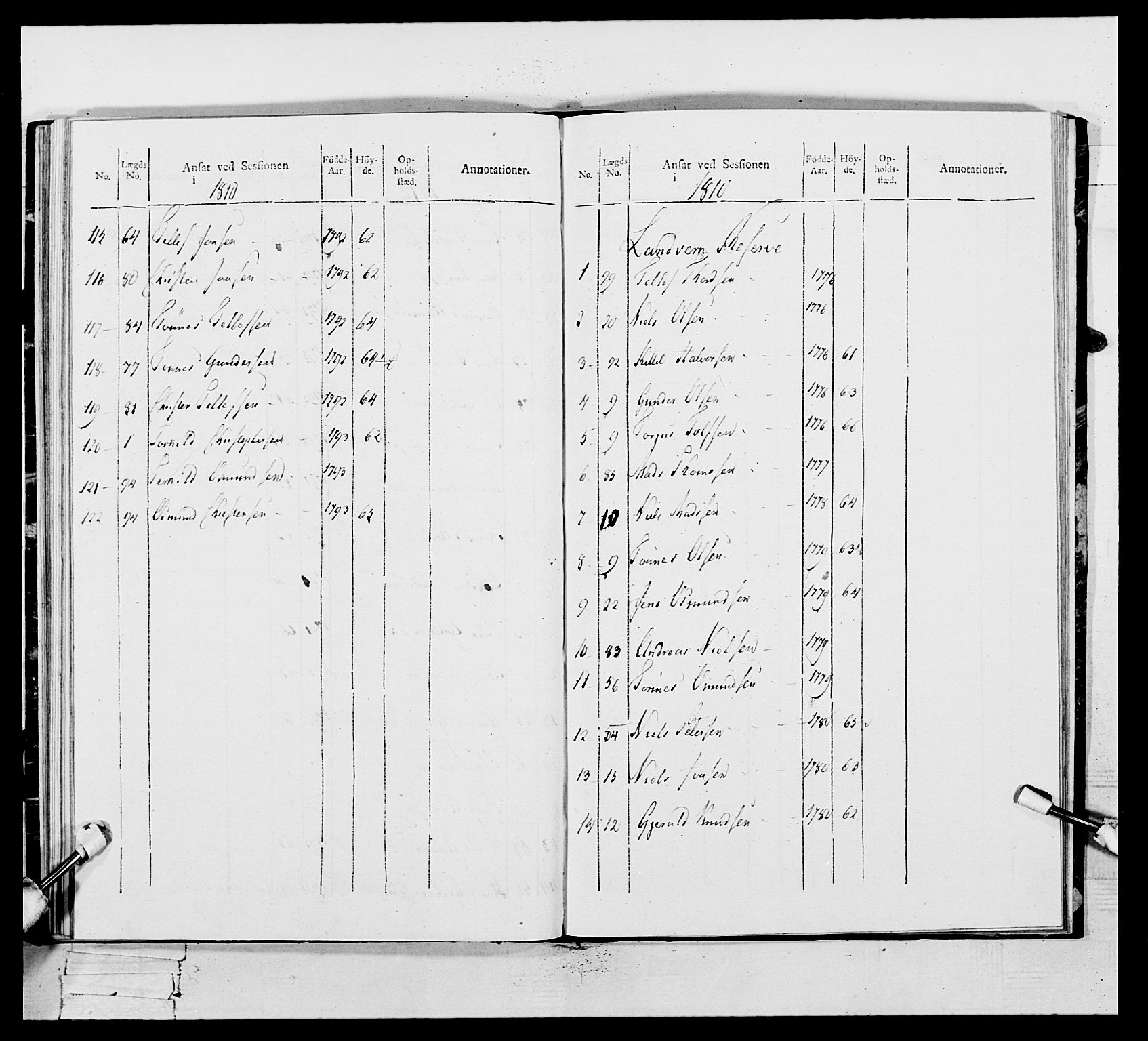 Generalitets- og kommissariatskollegiet, Det kongelige norske kommissariatskollegium, AV/RA-EA-5420/E/Eh/L0110: Vesterlenske nasjonale infanteriregiment, 1810, p. 171