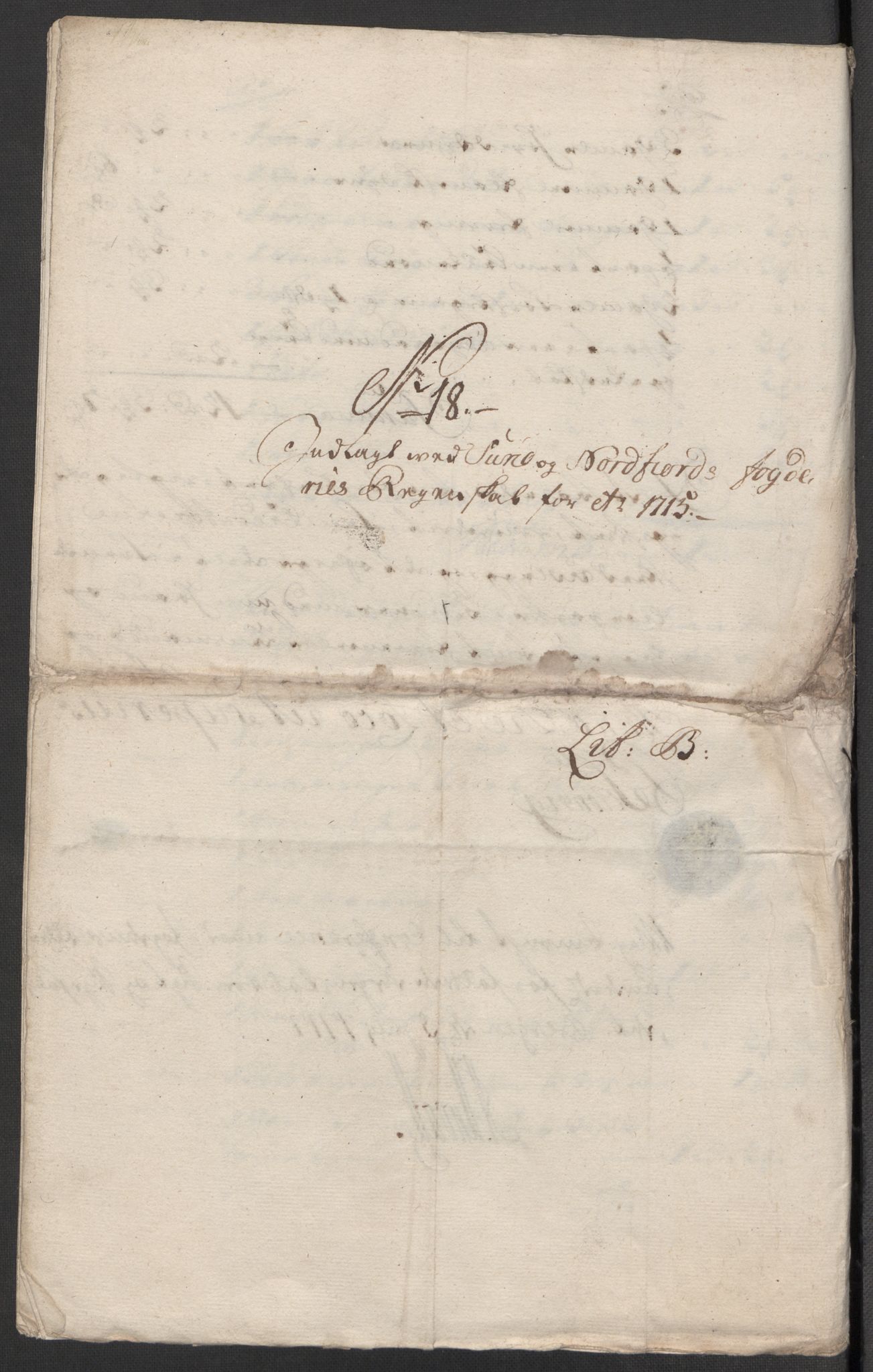 Rentekammeret inntil 1814, Reviderte regnskaper, Fogderegnskap, AV/RA-EA-4092/R53/L3439: Fogderegnskap Sunn- og Nordfjord, 1715, p. 414