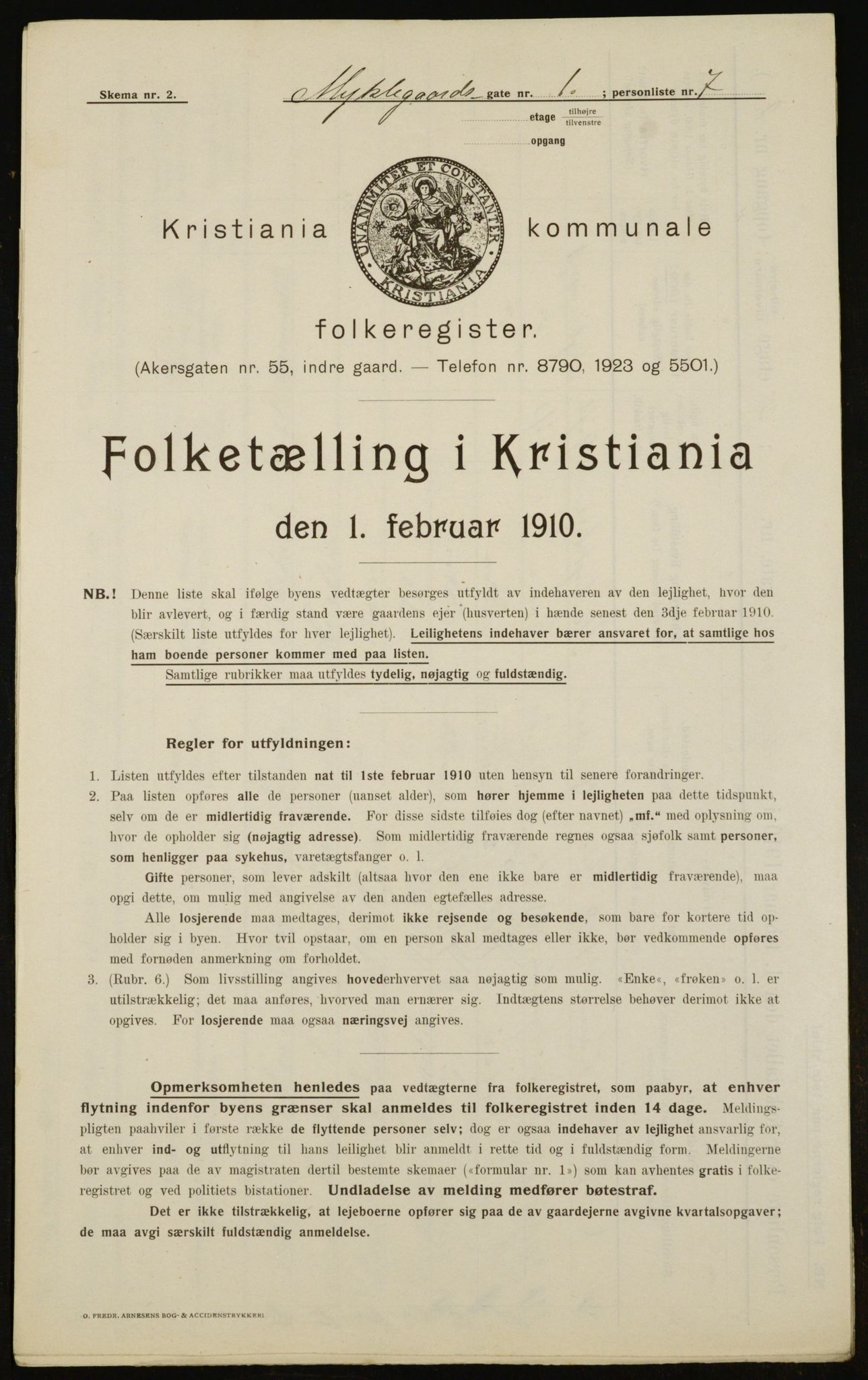 OBA, Municipal Census 1910 for Kristiania, 1910, p. 65839