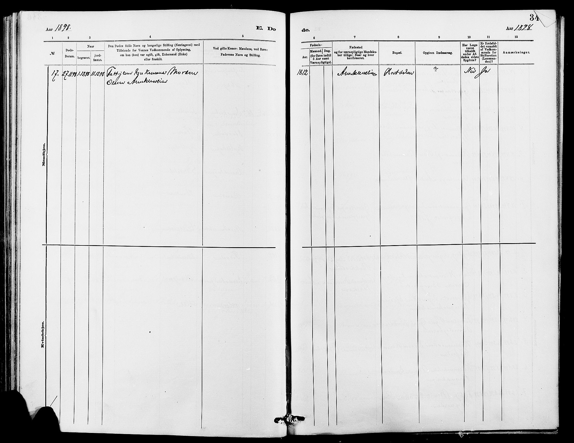 Dovre prestekontor, SAH/PREST-066/H/Ha/Hab/L0002: Parish register (copy) no. 2, 1881-1907, p. 347
