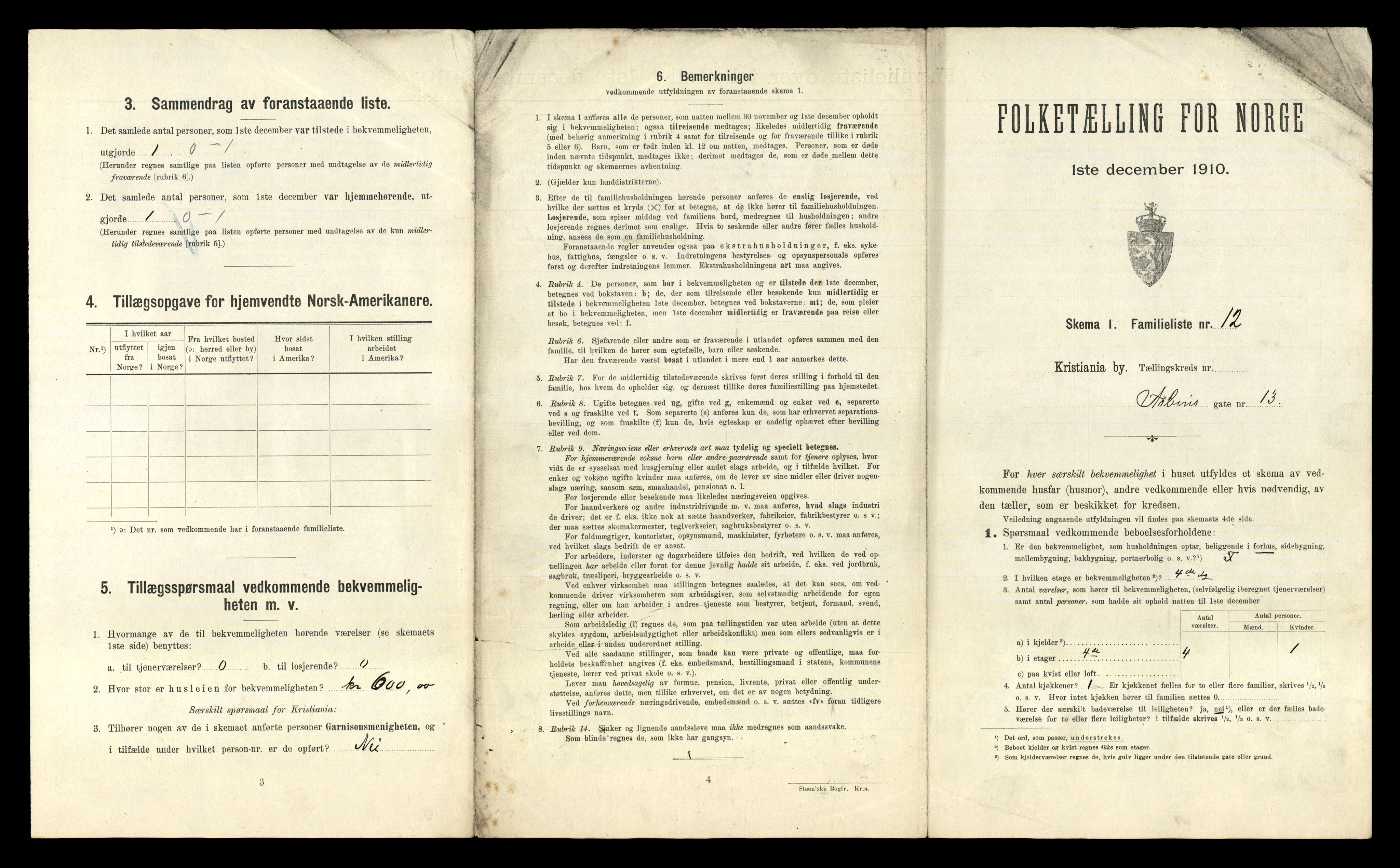 RA, 1910 census for Kristiania, 1910, p. 3195