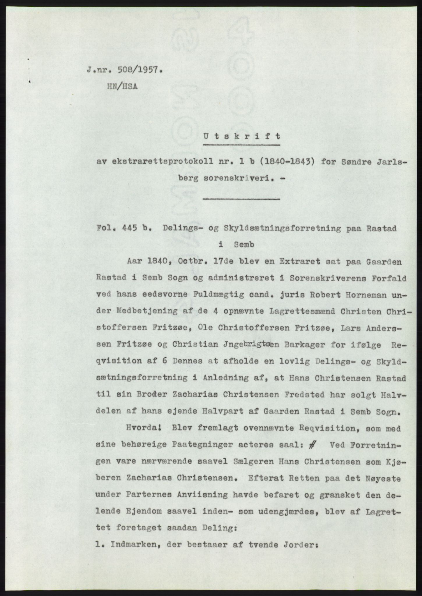 Statsarkivet i Kongsberg, SAKO/A-0001, 1957, p. 169