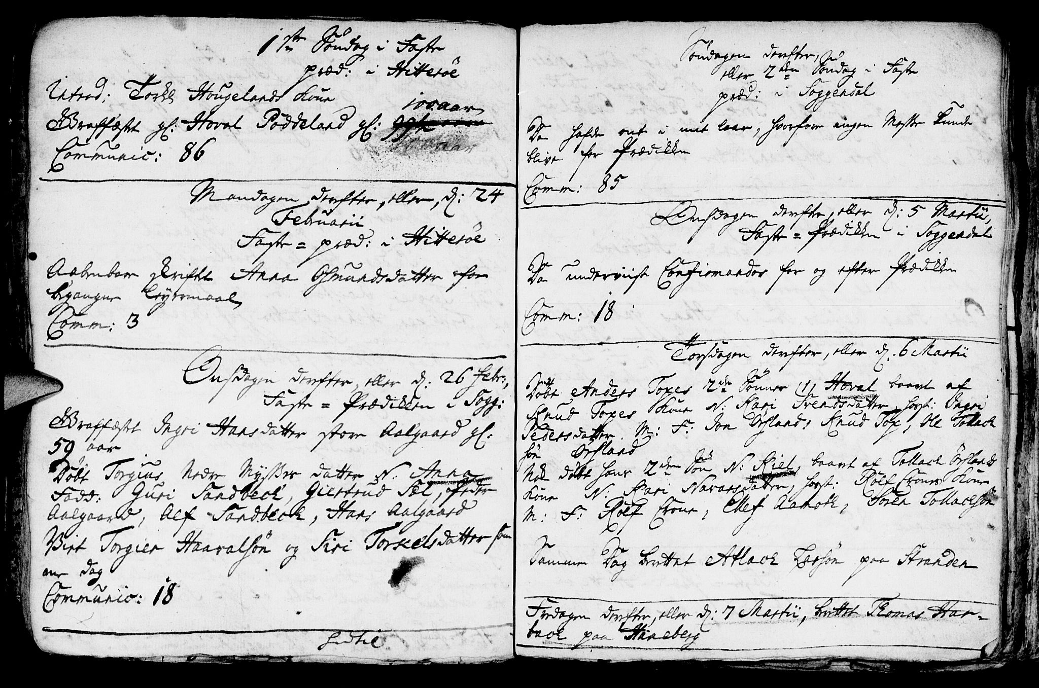 Sokndal sokneprestkontor, AV/SAST-A-101808: Parish register (official) no. A 1, 1729-1740