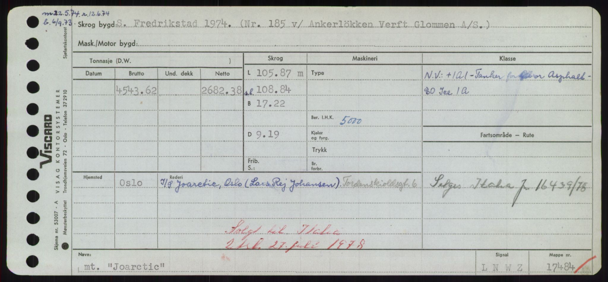 Sjøfartsdirektoratet med forløpere, Skipsmålingen, RA/S-1627/H/Hd/L0019: Fartøy, J, p. 417