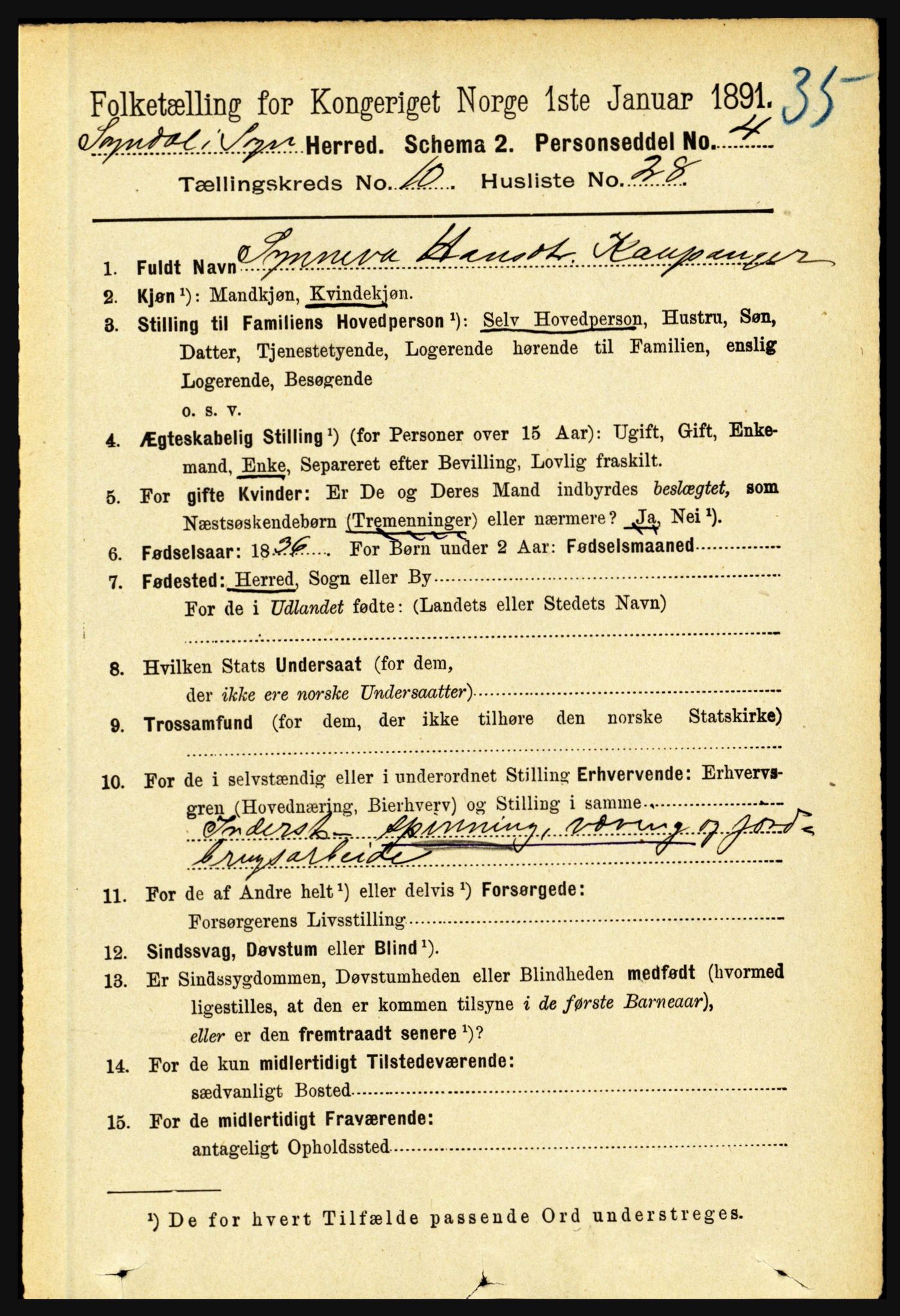 RA, 1891 census for 1420 Sogndal, 1891, p. 4112