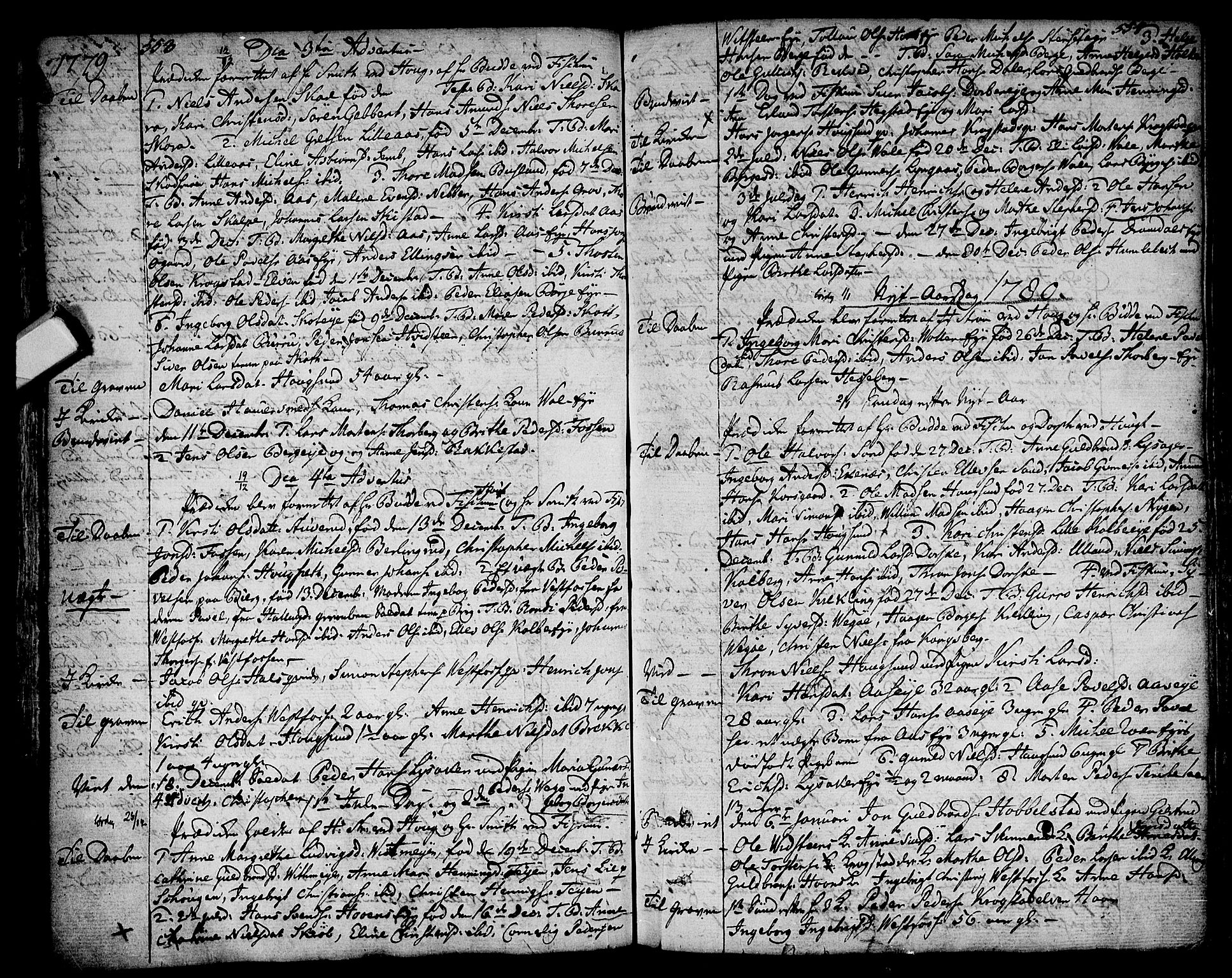 Eiker kirkebøker, SAKO/A-4/F/Fa/L0008: Parish register (official) no. I 8, 1764-1788, p. 553-554