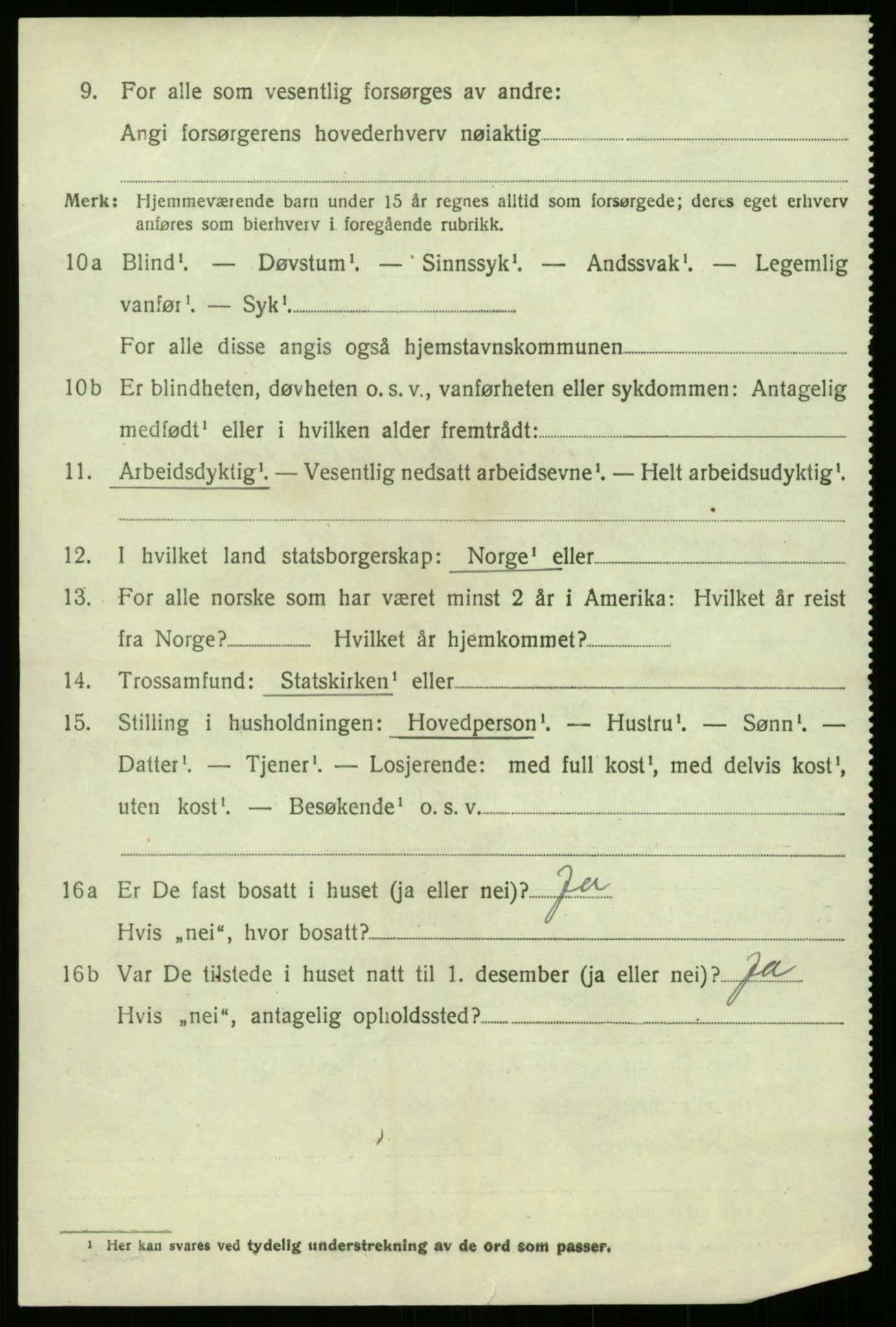 SAB, 1920 census for Askvoll, 1920, p. 4983