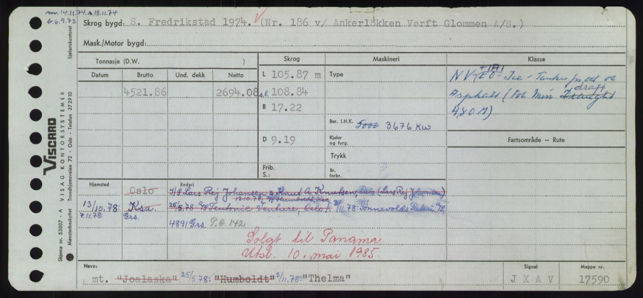 Sjøfartsdirektoratet med forløpere, Skipsmålingen, RA/S-1627/H/Hd/L0038: Fartøy, T-Th, p. 567