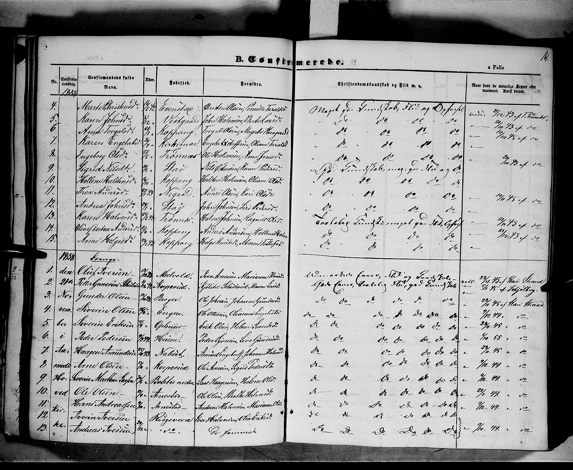 Åmot prestekontor, Hedmark, AV/SAH-PREST-056/H/Ha/Haa/L0006: Parish register (official) no. 6, 1842-1861, p. 161