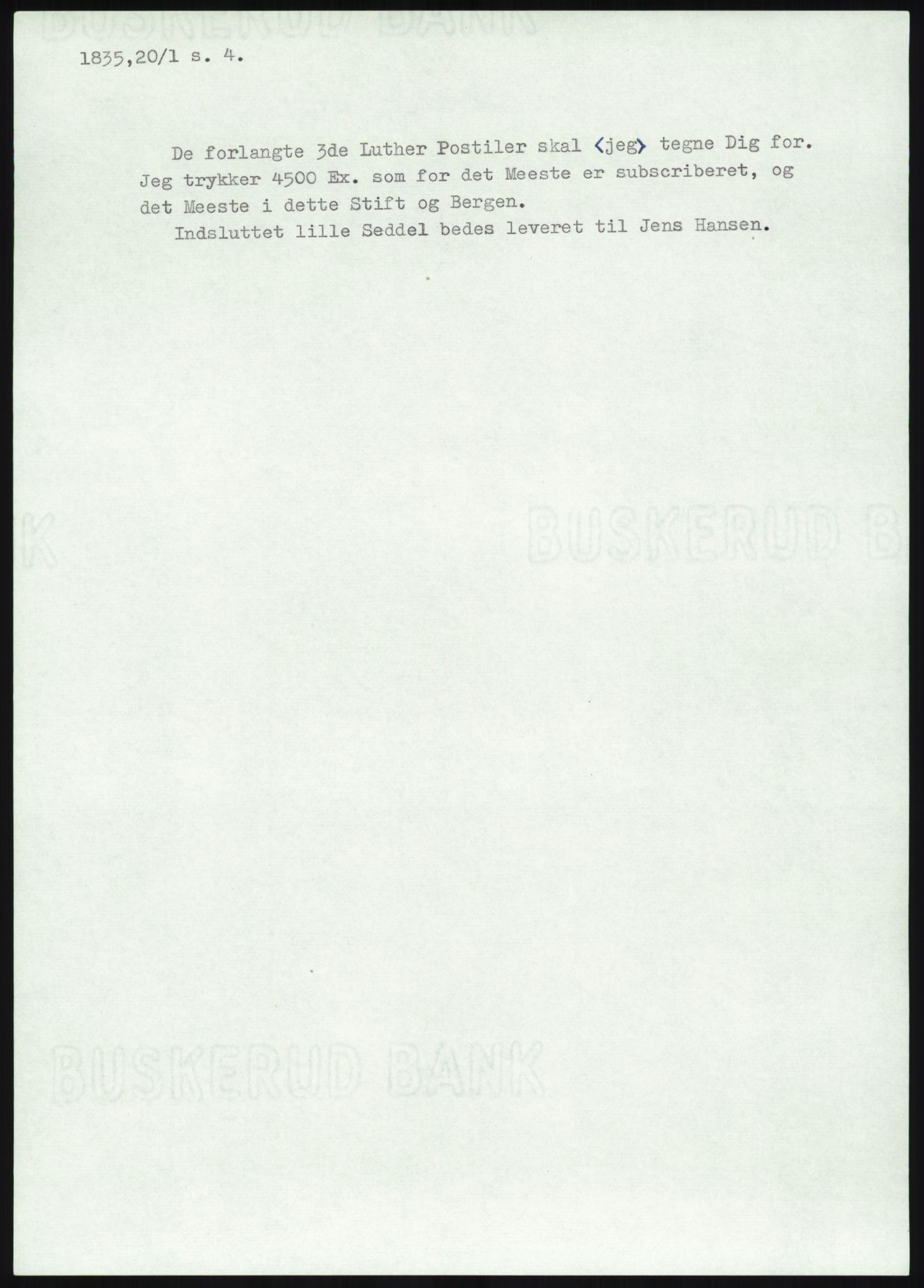 Samlinger til kildeutgivelse, Haugianerbrev, AV/RA-EA-6834/F/L0004: Haugianerbrev IV: 1827-1842, 1827-1842