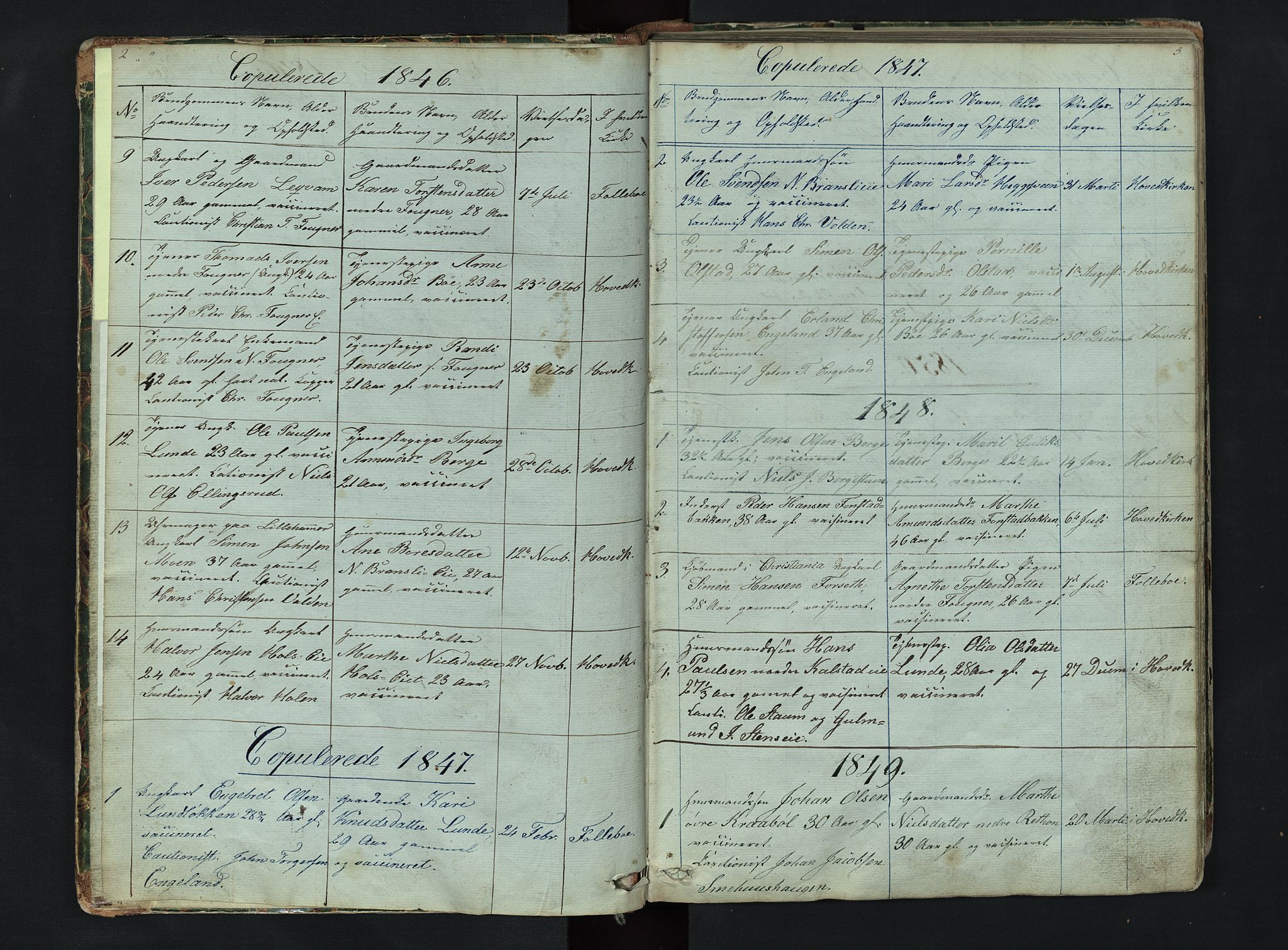 Gausdal prestekontor, SAH/PREST-090/H/Ha/Hab/L0006: Parish register (copy) no. 6, 1846-1893, p. 2-3