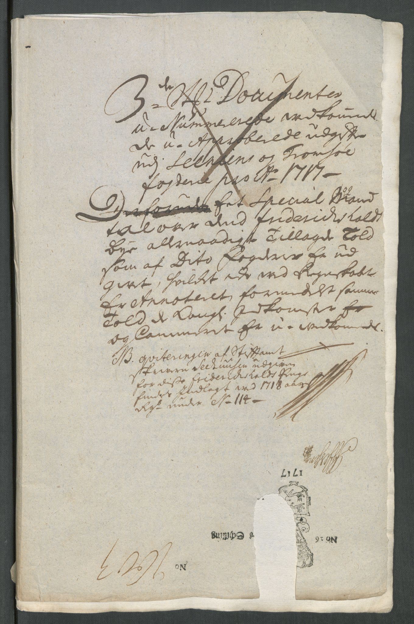 Rentekammeret inntil 1814, Reviderte regnskaper, Fogderegnskap, RA/EA-4092/R68/L4763: Fogderegnskap Senja og Troms, 1717, p. 24