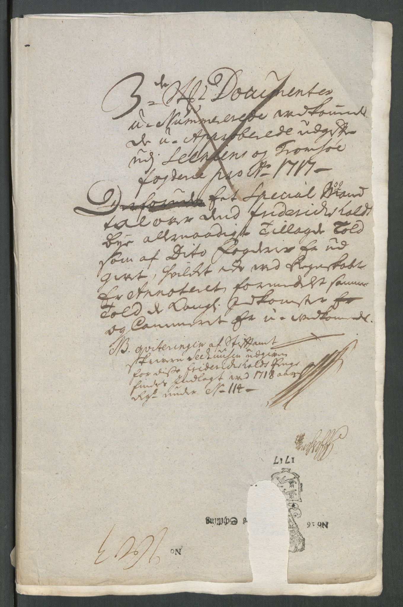 Rentekammeret inntil 1814, Reviderte regnskaper, Fogderegnskap, AV/RA-EA-4092/R68/L4763: Fogderegnskap Senja og Troms, 1717, p. 24