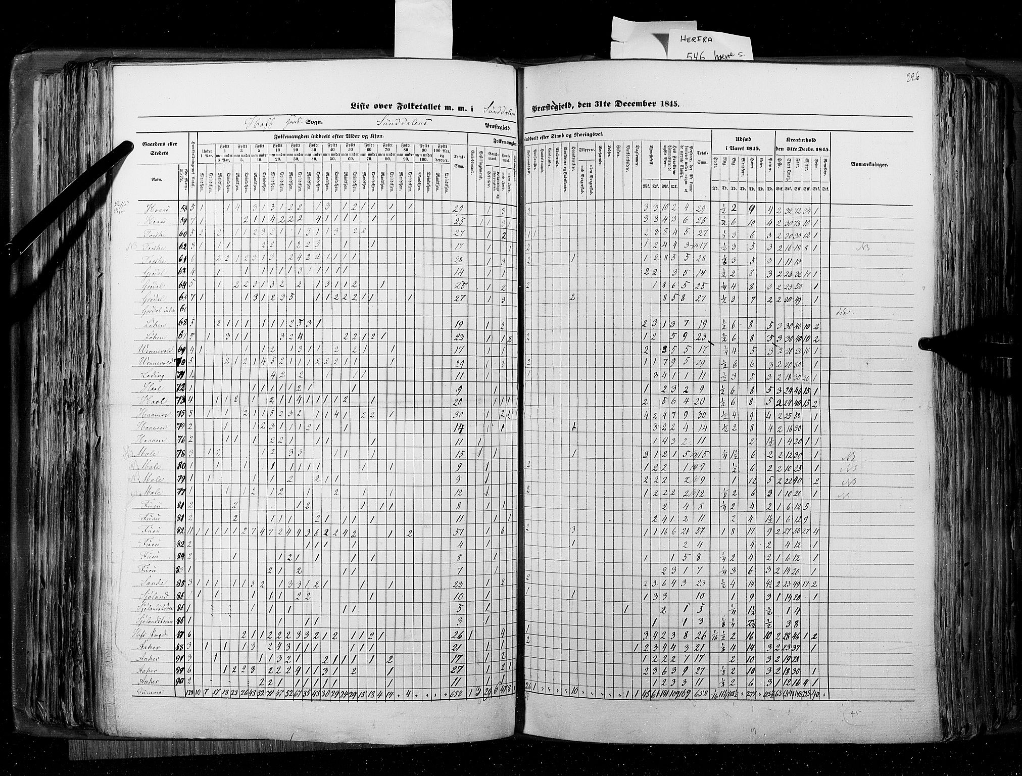 RA, Census 1845, vol. 8: Romsdal amt og Søndre Trondhjems amt, 1845, p. 226