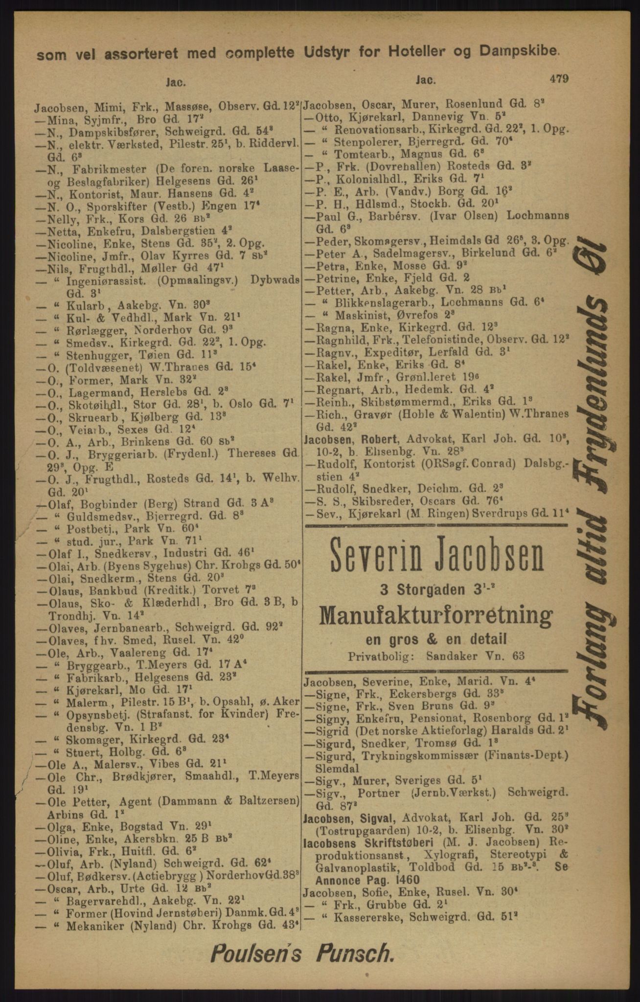 Kristiania/Oslo adressebok, PUBL/-, 1905, p. 479