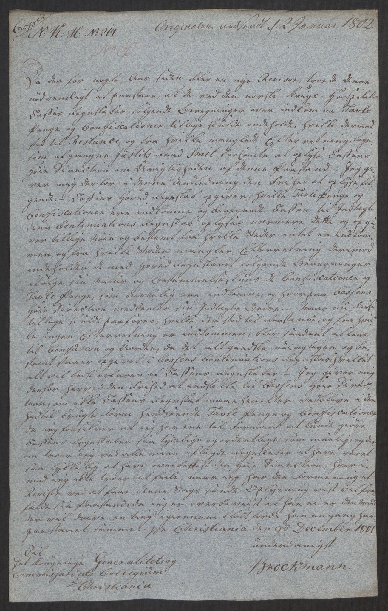 Forsvaret, Den norske kvesthuskasse/krigshospitalkasse, AV/RA-RAFA-1887/F/Fa/L0017: Innkomne brev:, 1782-1807, p. 575