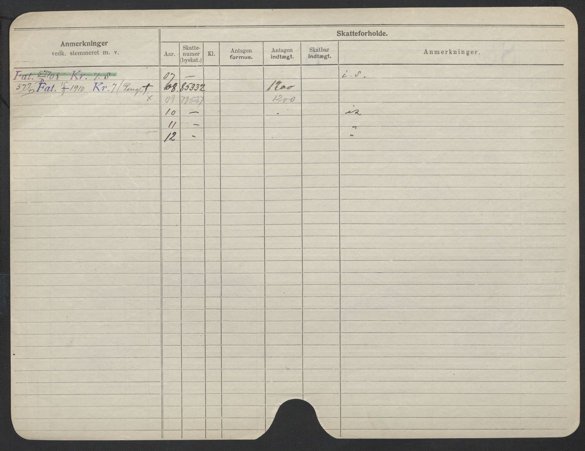 Oslo folkeregister, Registerkort, AV/SAO-A-11715/F/Fa/Fac/L0017: Kvinner, 1906-1914, p. 597b