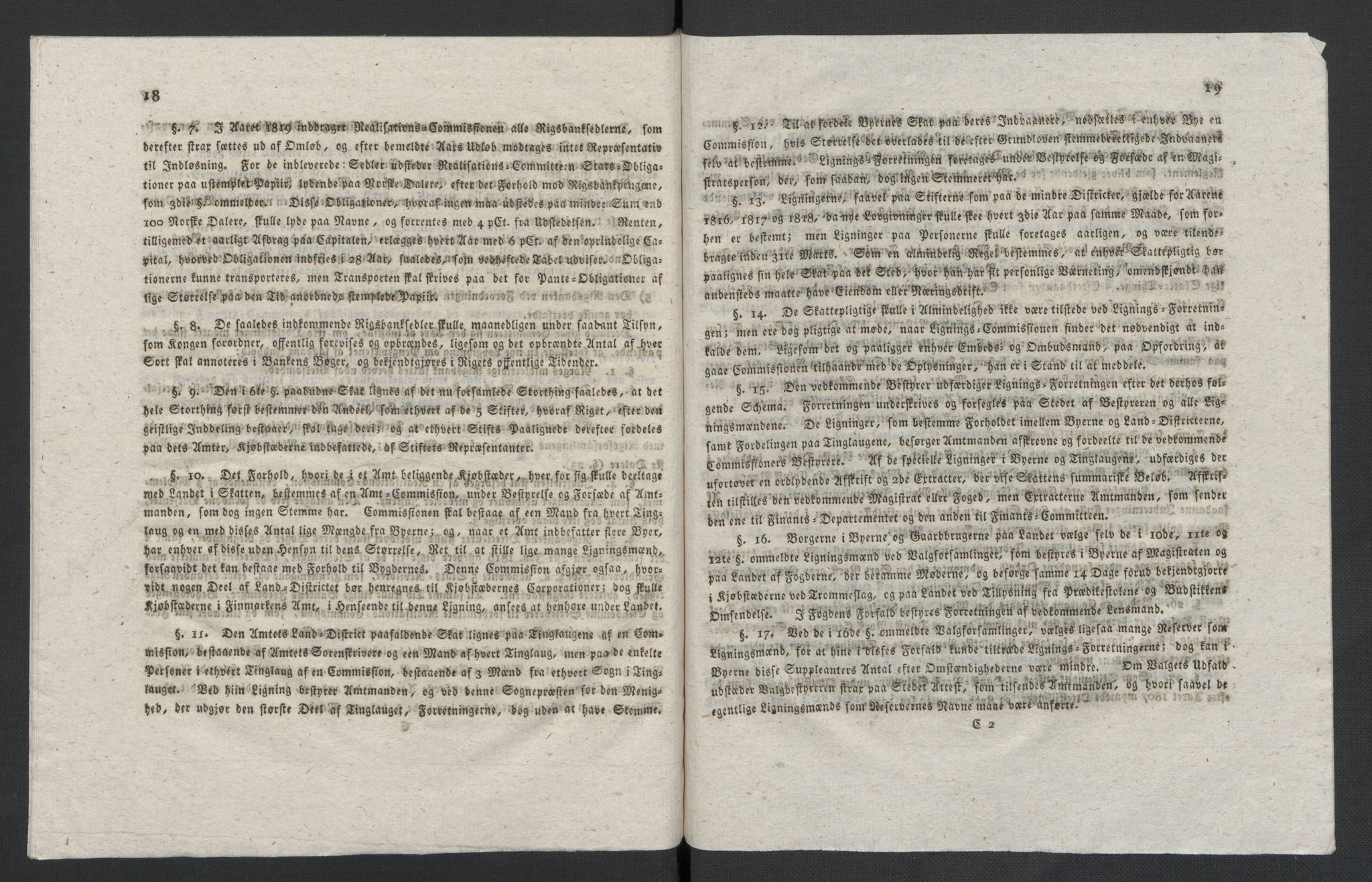Christie, Wilhelm Frimann Koren, AV/RA-PA-0014/F/L0005: Christies dokumenter fra Stortinget, 1815-1816, p. 535