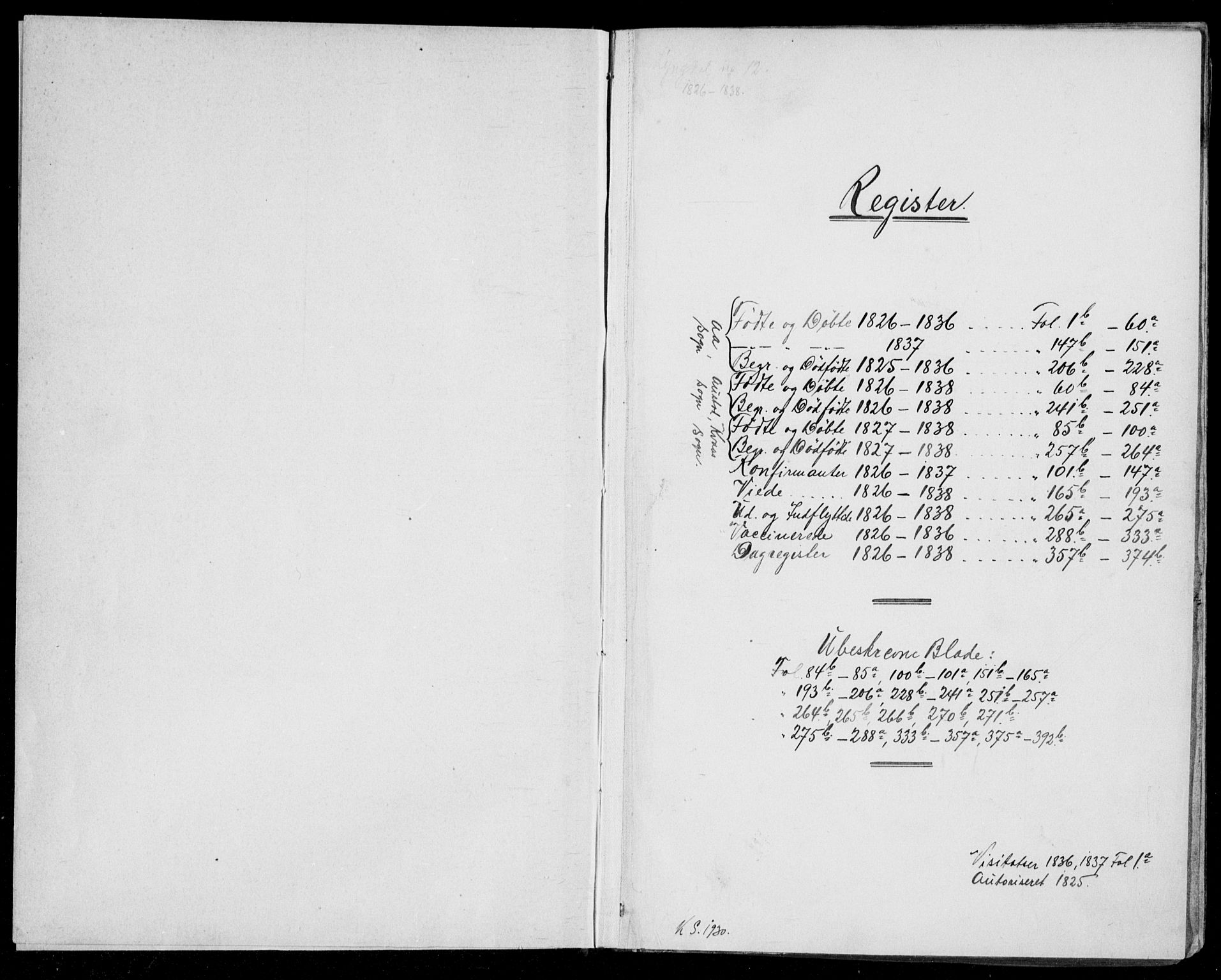 Lyngdal sokneprestkontor, AV/SAK-1111-0029/F/Fa/Fac/L0007: Parish register (official) no. A 7, 1825-1838