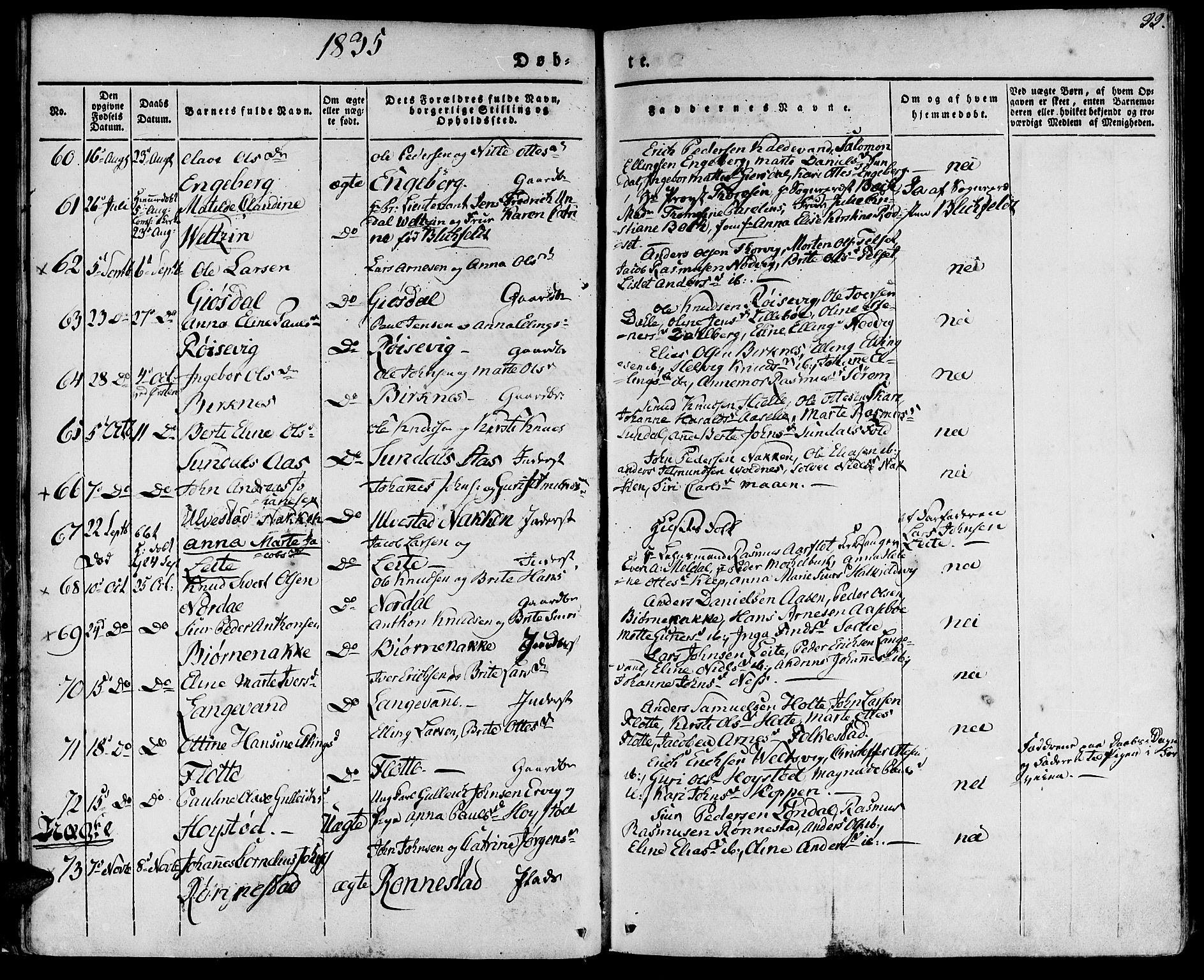 Ministerialprotokoller, klokkerbøker og fødselsregistre - Møre og Romsdal, AV/SAT-A-1454/511/L0139: Parish register (official) no. 511A06, 1831-1850, p. 22