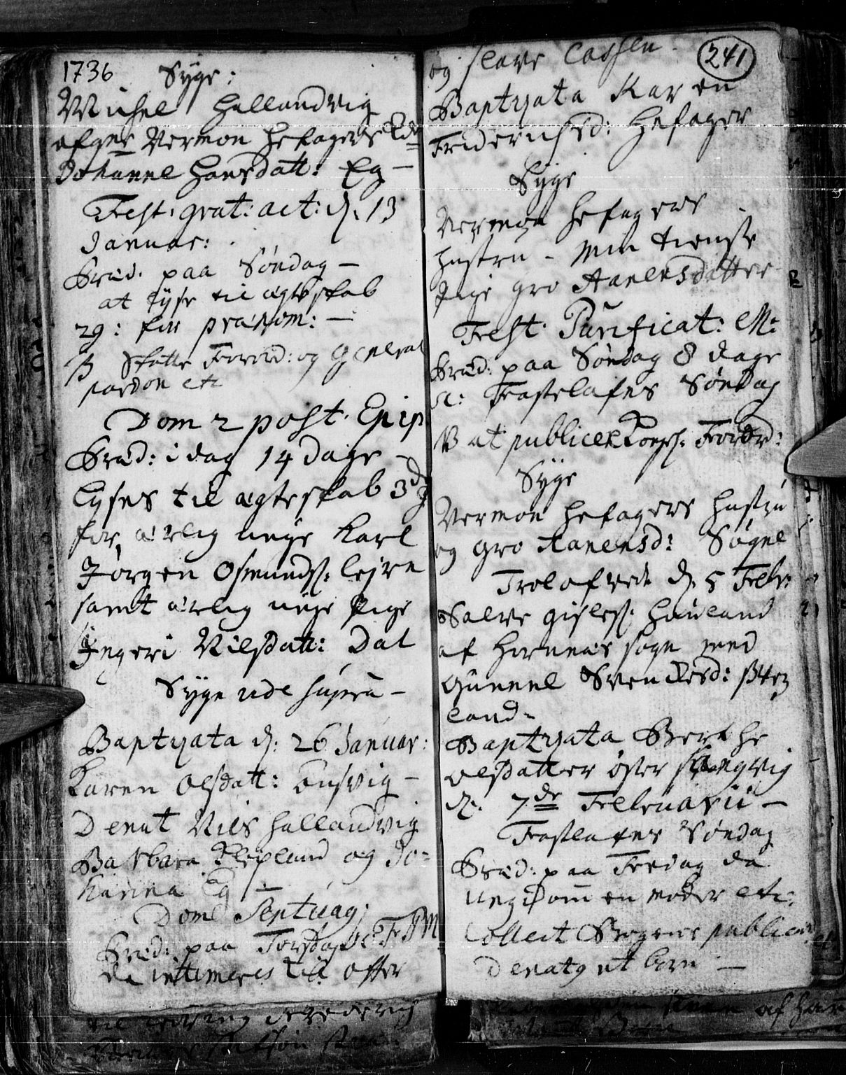 Søgne sokneprestkontor, AV/SAK-1111-0037/F/Fa/Fab/L0001: Parish register (official) no. A 1, 1716-1740, p. 241