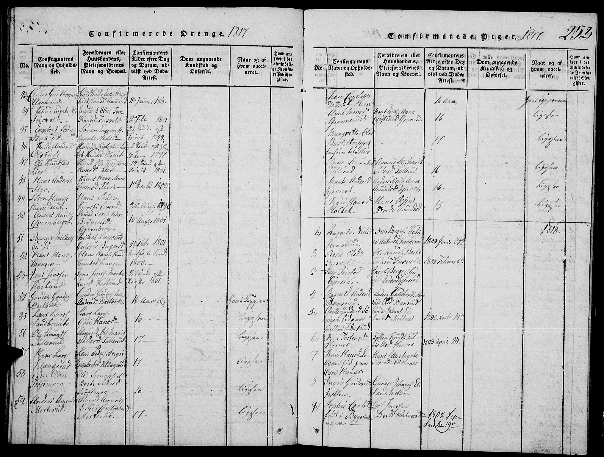 Strøm-Odalen prestekontor, SAH/PREST-028/H/Ha/Hab/L0001: Parish register (copy) no. 1, 1813-1825, p. 253