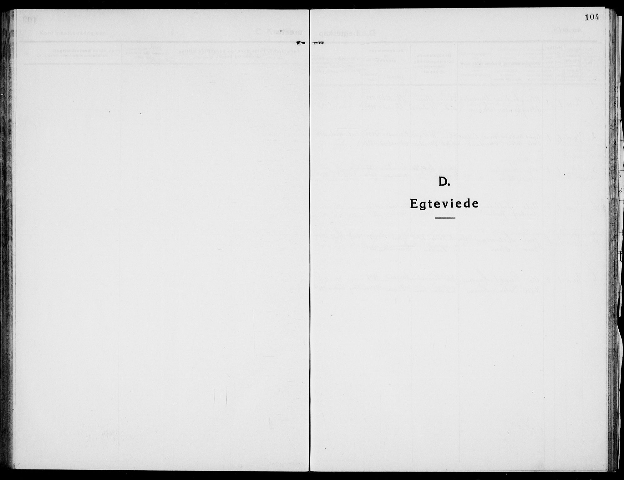 Austre Moland sokneprestkontor, SAK/1111-0001/F/Fb/Fba/L0005: Parish register (copy) no. B 4b, 1914-1935, p. 104