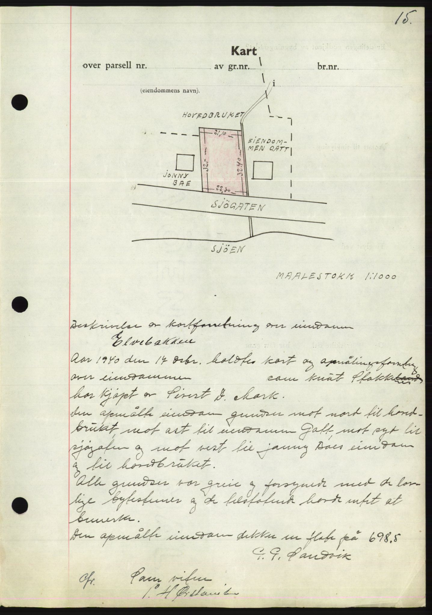 Søre Sunnmøre sorenskriveri, AV/SAT-A-4122/1/2/2C/L0071: Mortgage book no. 65, 1941-1941, Diary no: : 102/1941