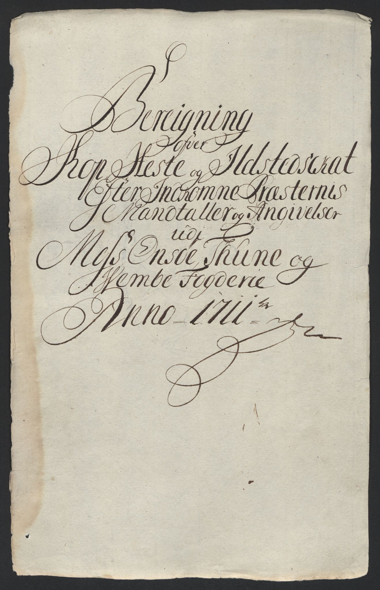 Rentekammeret inntil 1814, Reviderte regnskaper, Fogderegnskap, RA/EA-4092/R04/L0136: Fogderegnskap Moss, Onsøy, Tune, Veme og Åbygge, 1711, p. 60