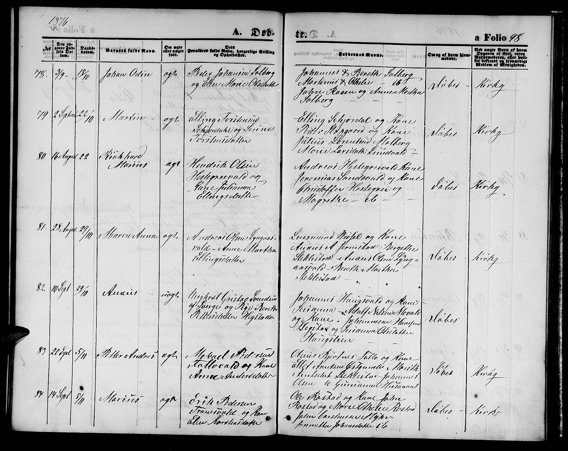 Ministerialprotokoller, klokkerbøker og fødselsregistre - Nord-Trøndelag, AV/SAT-A-1458/723/L0255: Parish register (copy) no. 723C03, 1869-1879, p. 98