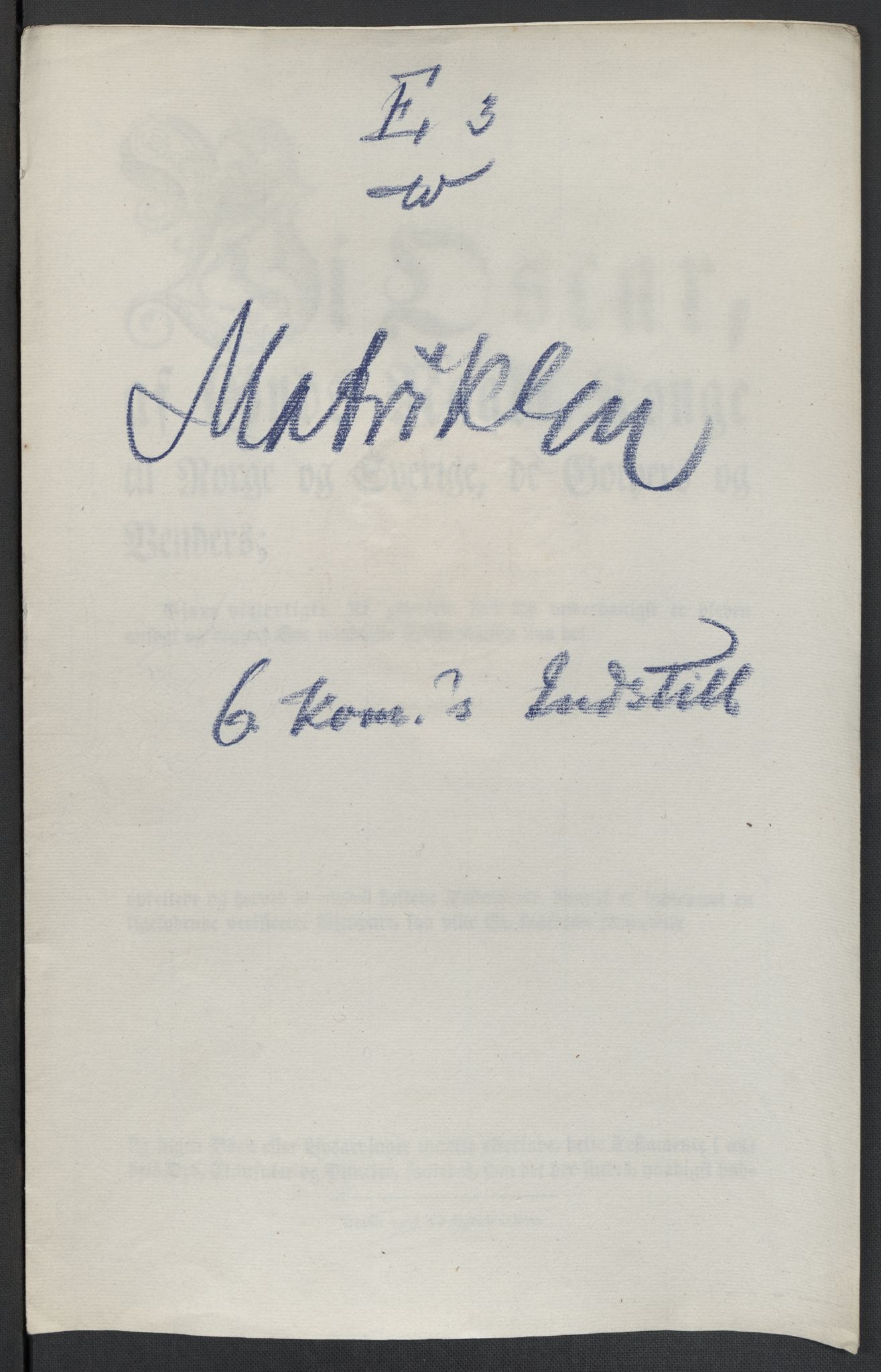 Christie, Wilhelm Frimann Koren, RA/PA-0014/F/L0005: Christies dokumenter fra Stortinget, 1815-1816, p. 602
