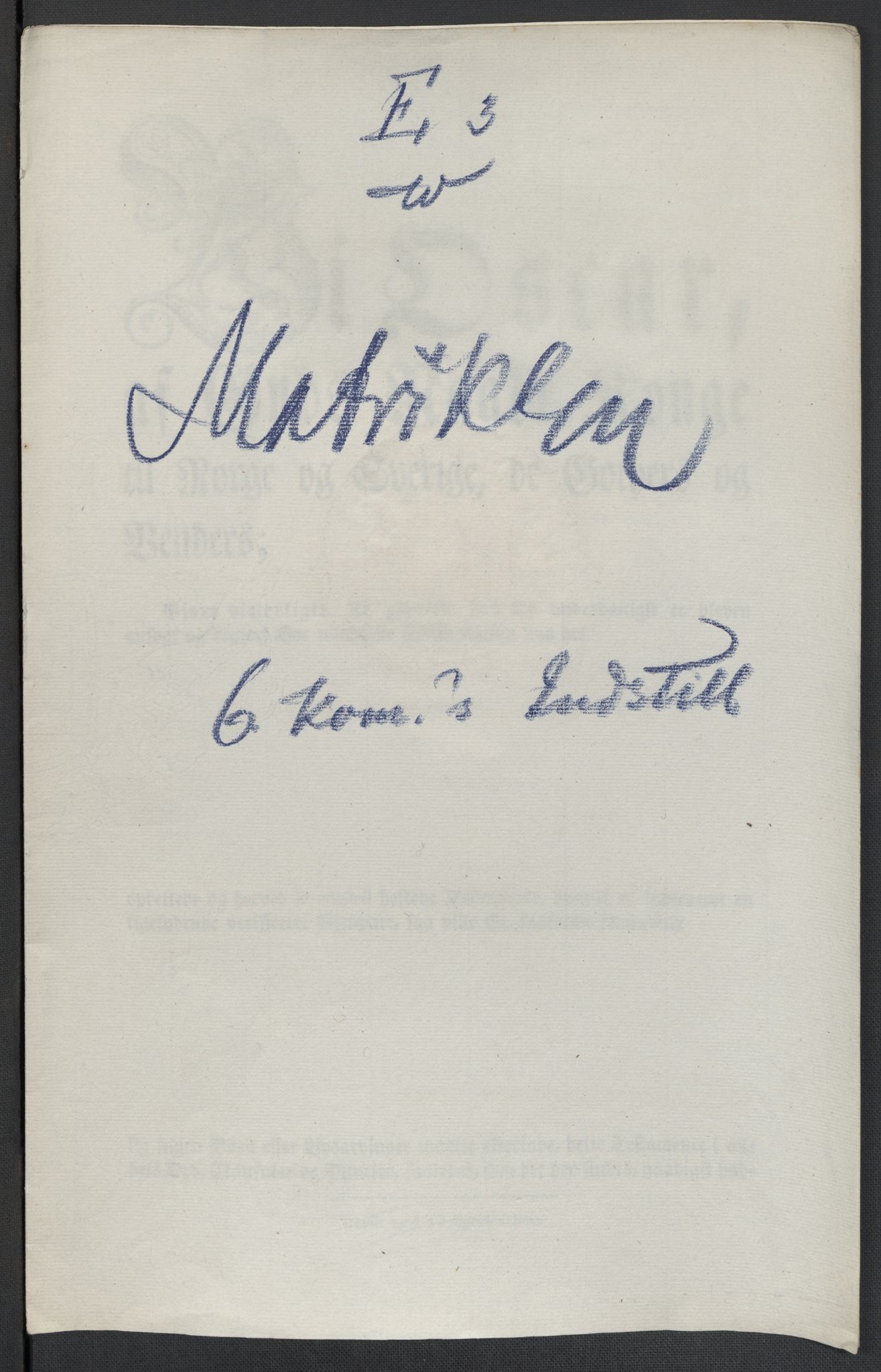 Christie, Wilhelm Frimann Koren, AV/RA-PA-0014/F/L0005: Christies dokumenter fra Stortinget, 1815-1816, p. 602