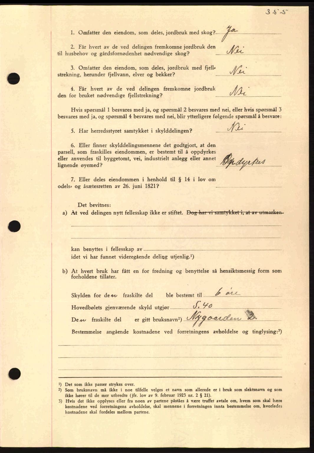 Nordmøre sorenskriveri, AV/SAT-A-4132/1/2/2Ca: Mortgage book no. A93, 1942-1942, Diary no: : 2030/1942