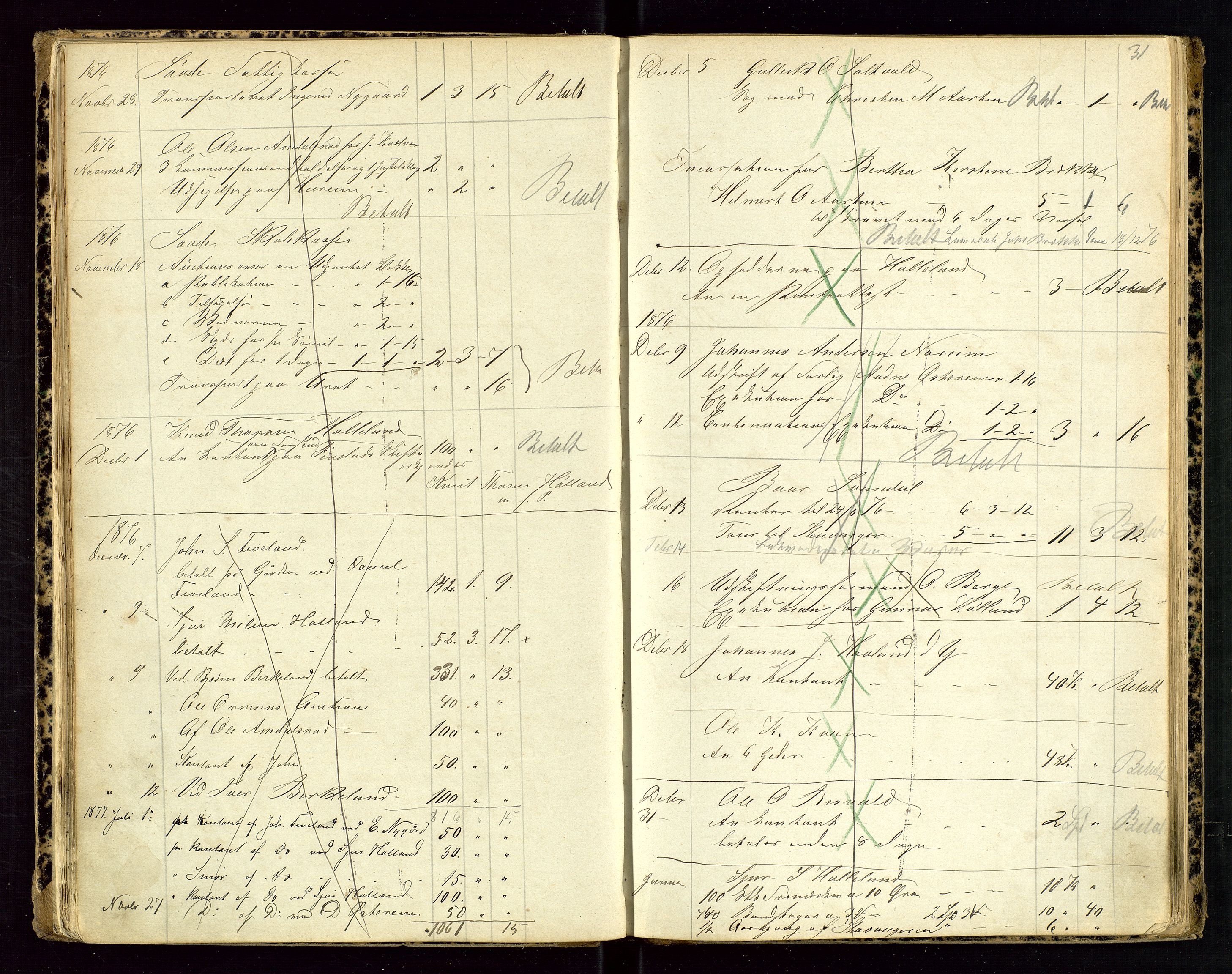 Sauda lensmannskontor, AV/SAST-A-100177/Gja/L0004: Auksjonsprotokoll, 1875-1880, p. 31