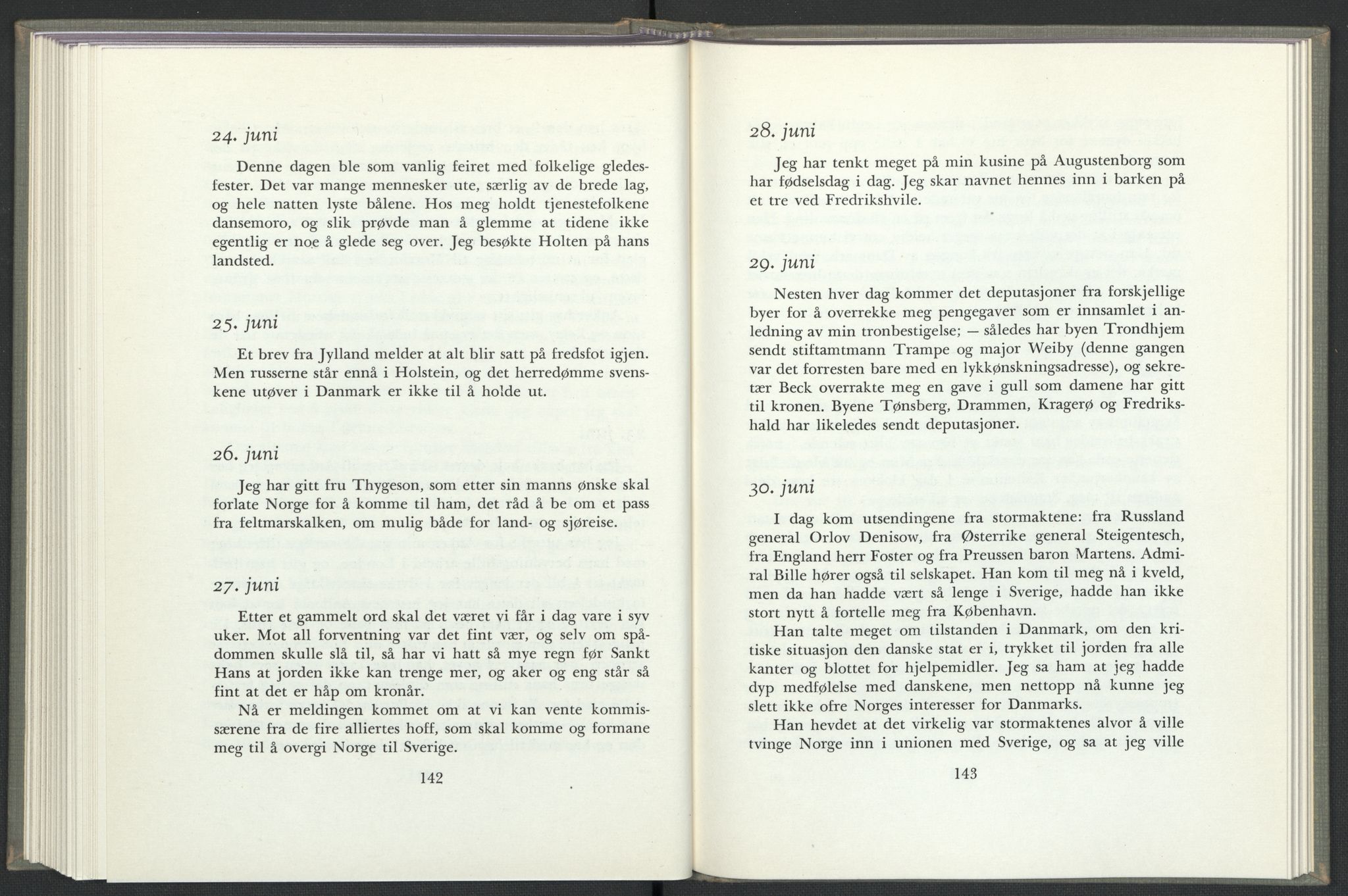 Andre publikasjoner, PUBL/PUBL-999/0003/0002: Christian Frederiks dagbok fra 1814 (1954), 1814, p. 75