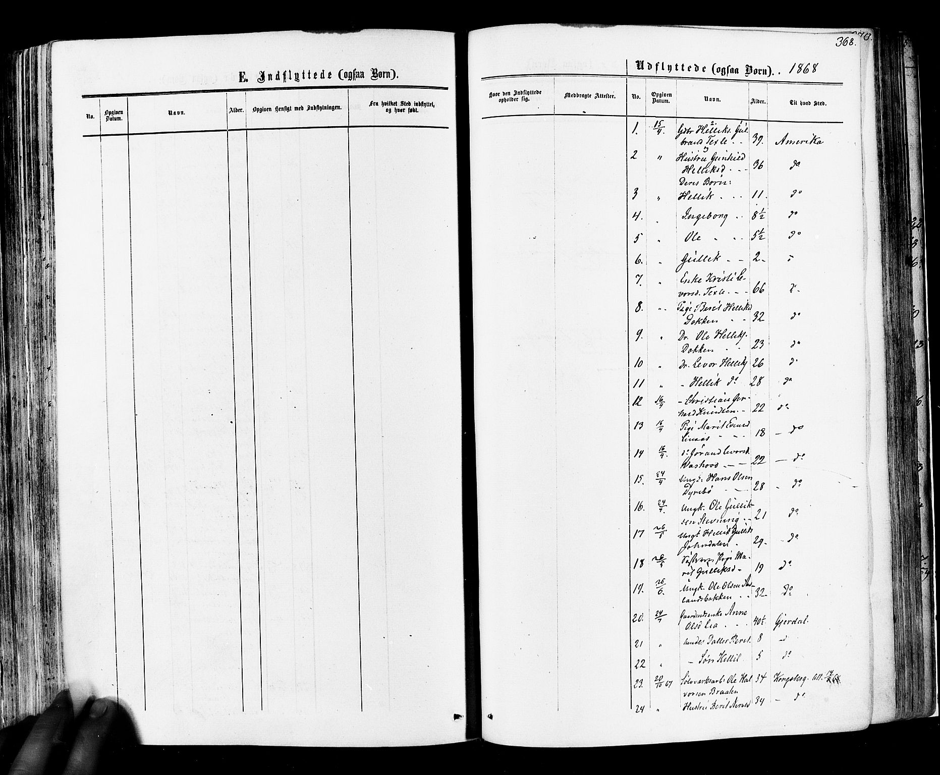 Flesberg kirkebøker, AV/SAKO-A-18/F/Fa/L0007: Parish register (official) no. I 7, 1861-1878, p. 368