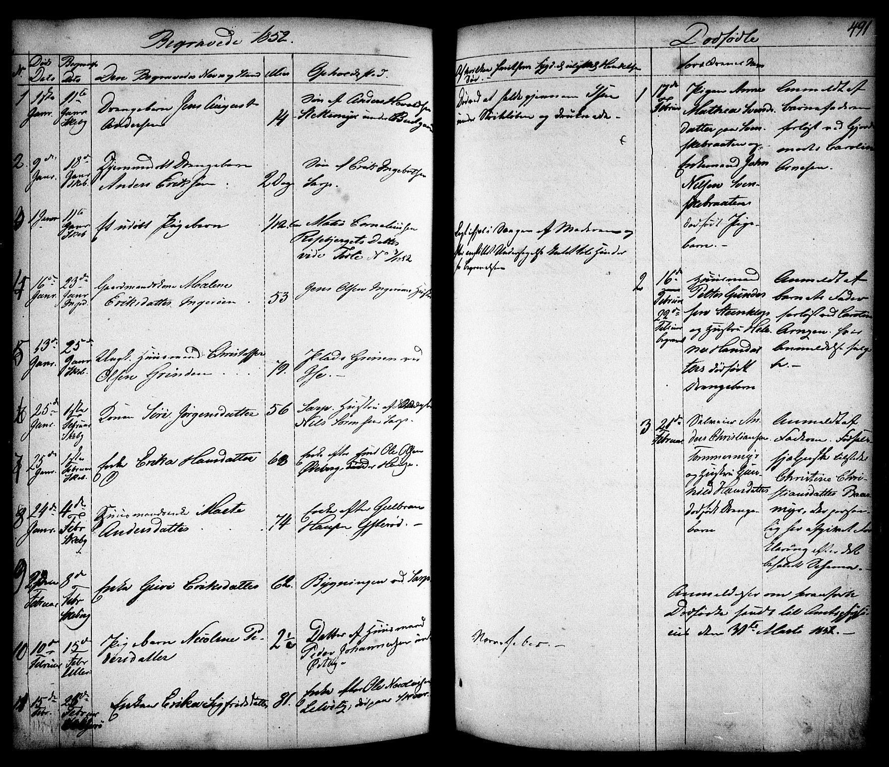 Skjeberg prestekontor Kirkebøker, SAO/A-10923/F/Fa/L0006: Parish register (official) no. I 6, 1846-1858, p. 491