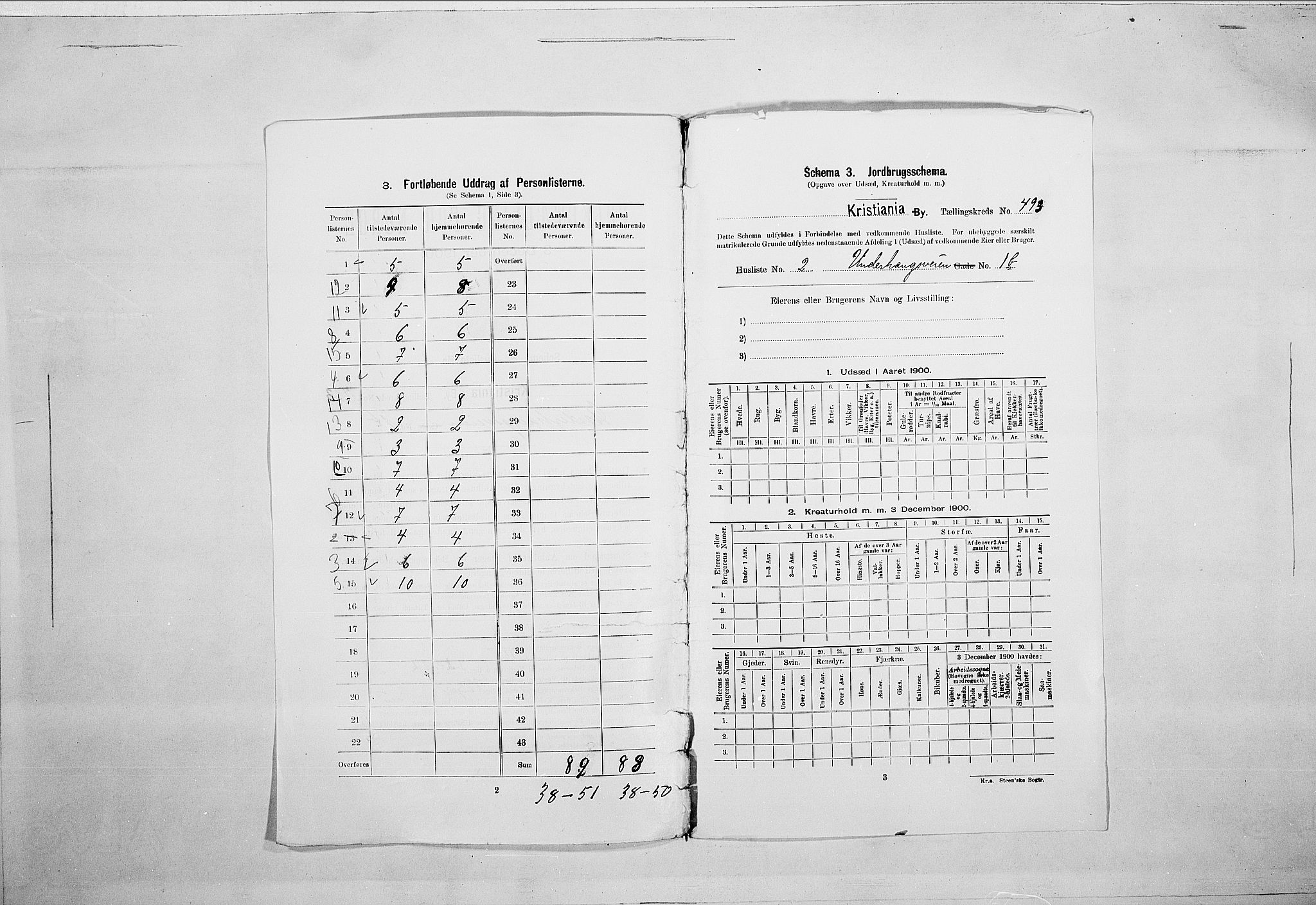 SAO, 1900 census for Kristiania, 1900, p. 107566